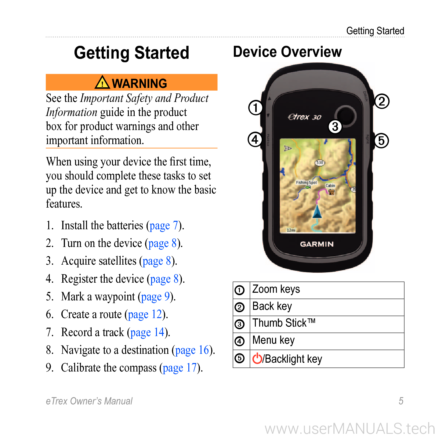 Garmin Etrex 22x Manual