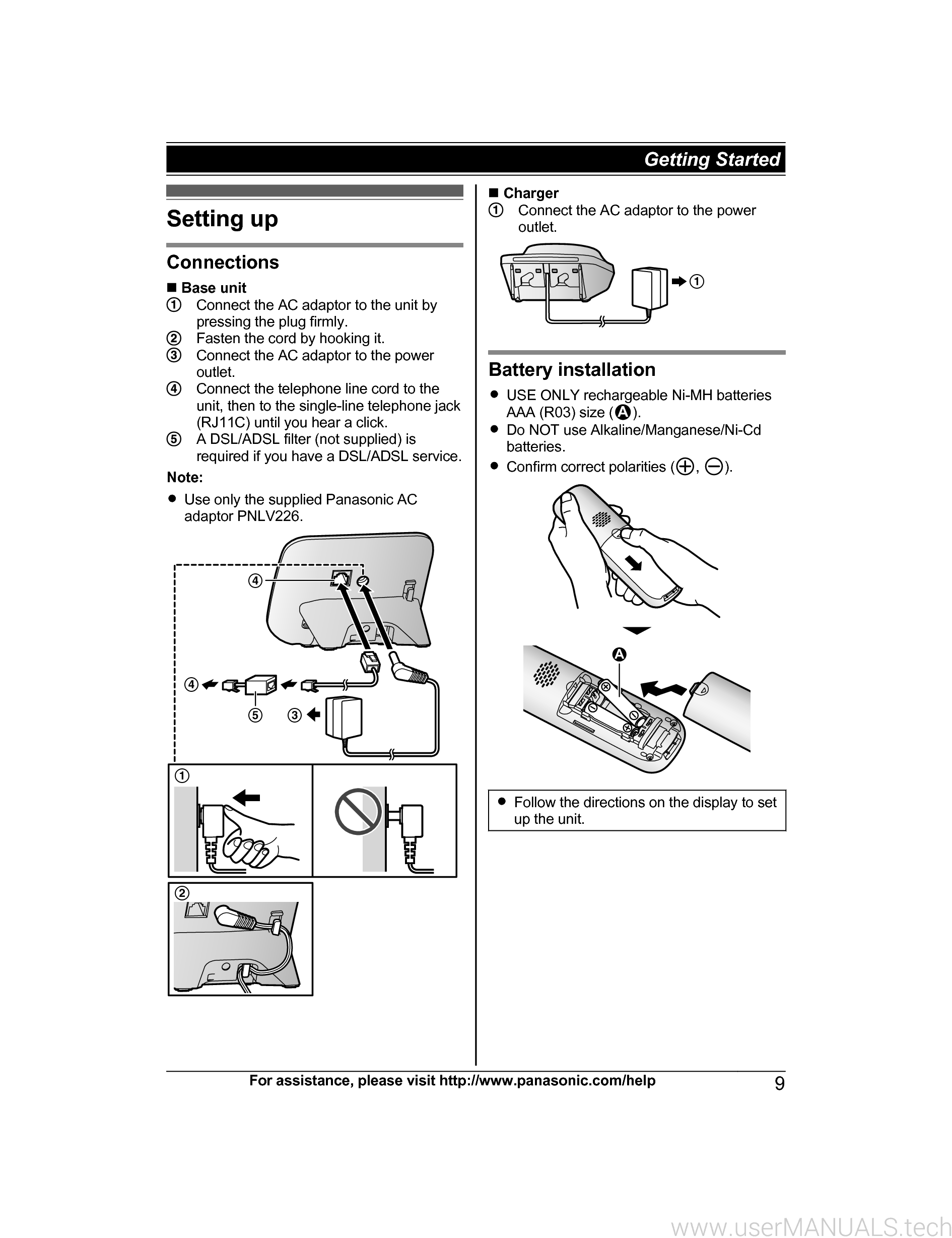 Panasonic Kx Tgc Operating Instructions Manual