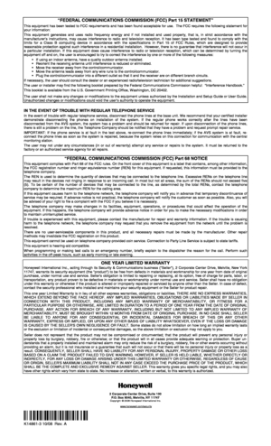 Page 2“FEDERAL COMMUNICATIONS COMMISSION (FCC) Part 15 STATEMENT” 
This equipment has been tested to FCC requirements and has been found acceptable for use.  The FCC requires the following statement for your information: 
This equipment generates and uses radio frequency energy and if not installed and used properly, that is, in strict accordance with the manufacturer’s instructions, may cause interference to radio and television reception. It has been type tested and found to comply with the limits for a...