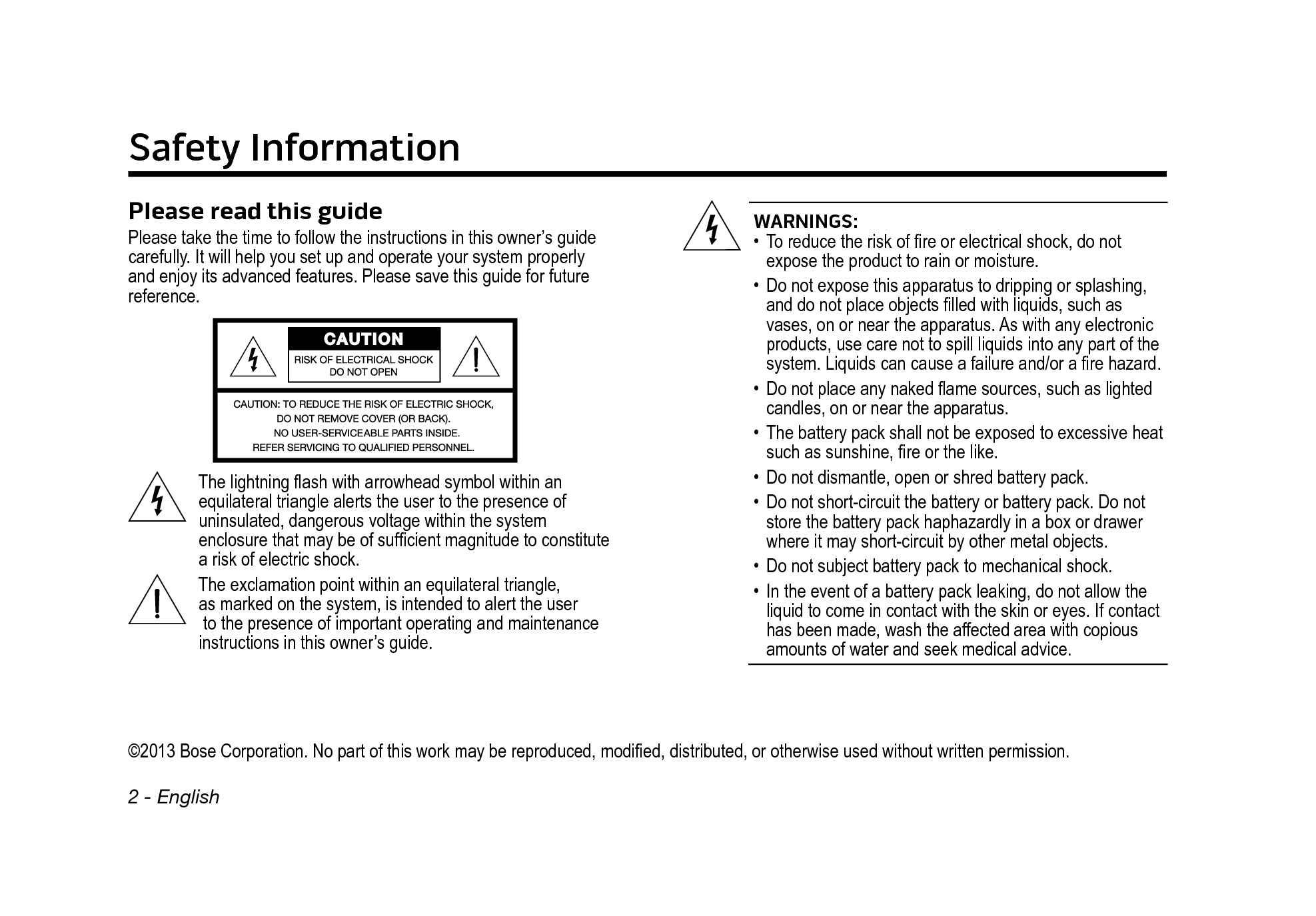 Bose SoundLink Mini Bluetooth speaker User Manual