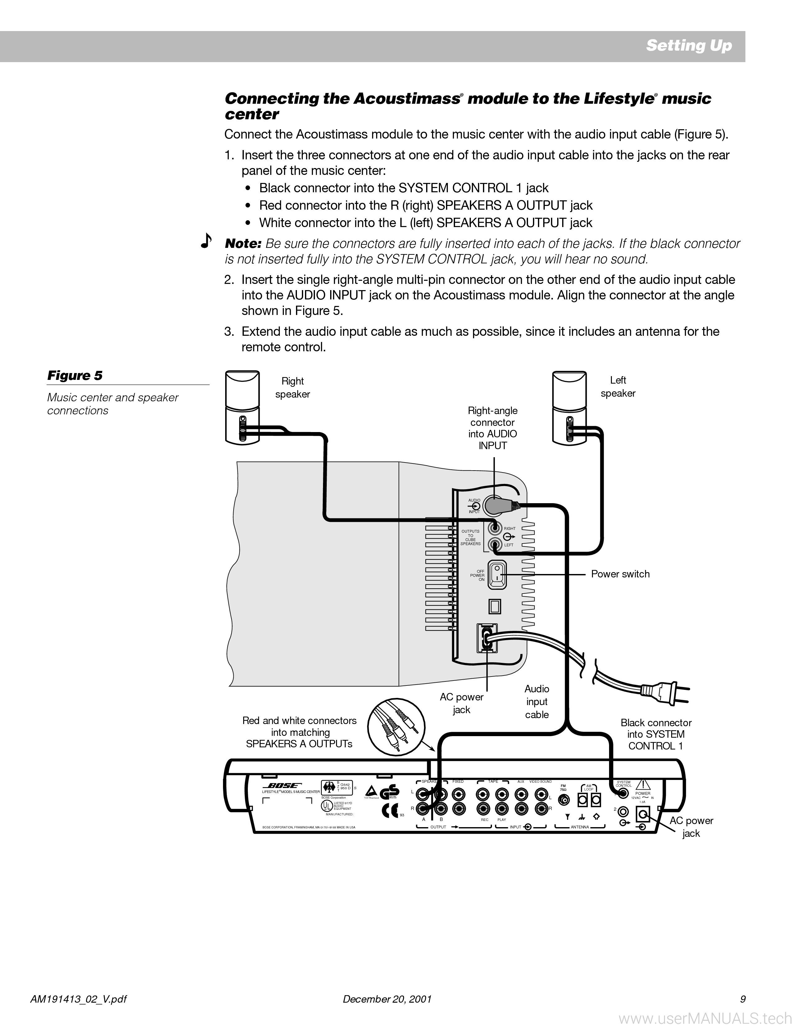 Bose Lifestyle 5 Manual, Page: 2