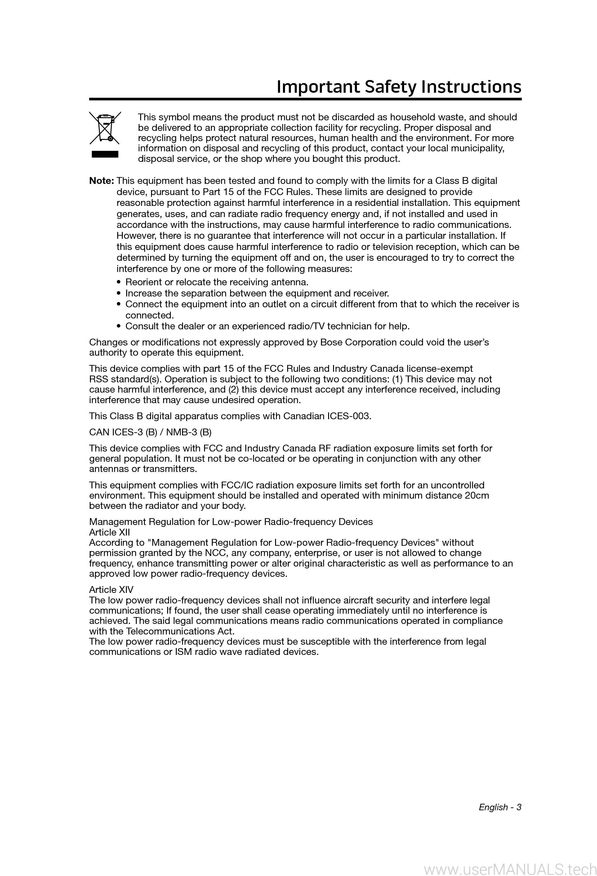 Bose Solo 5 Manual