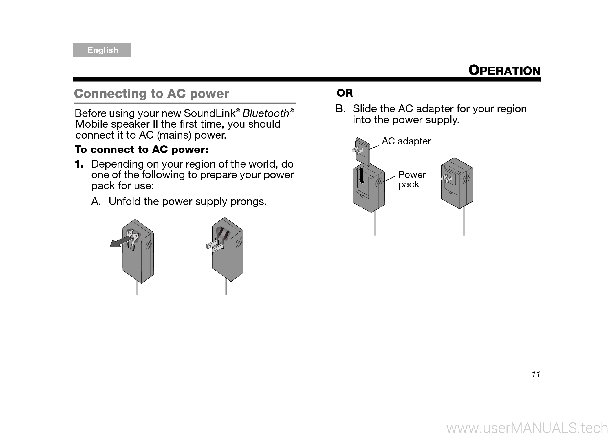 Bose Soundlink 2 Instruction Manual, Page: 2