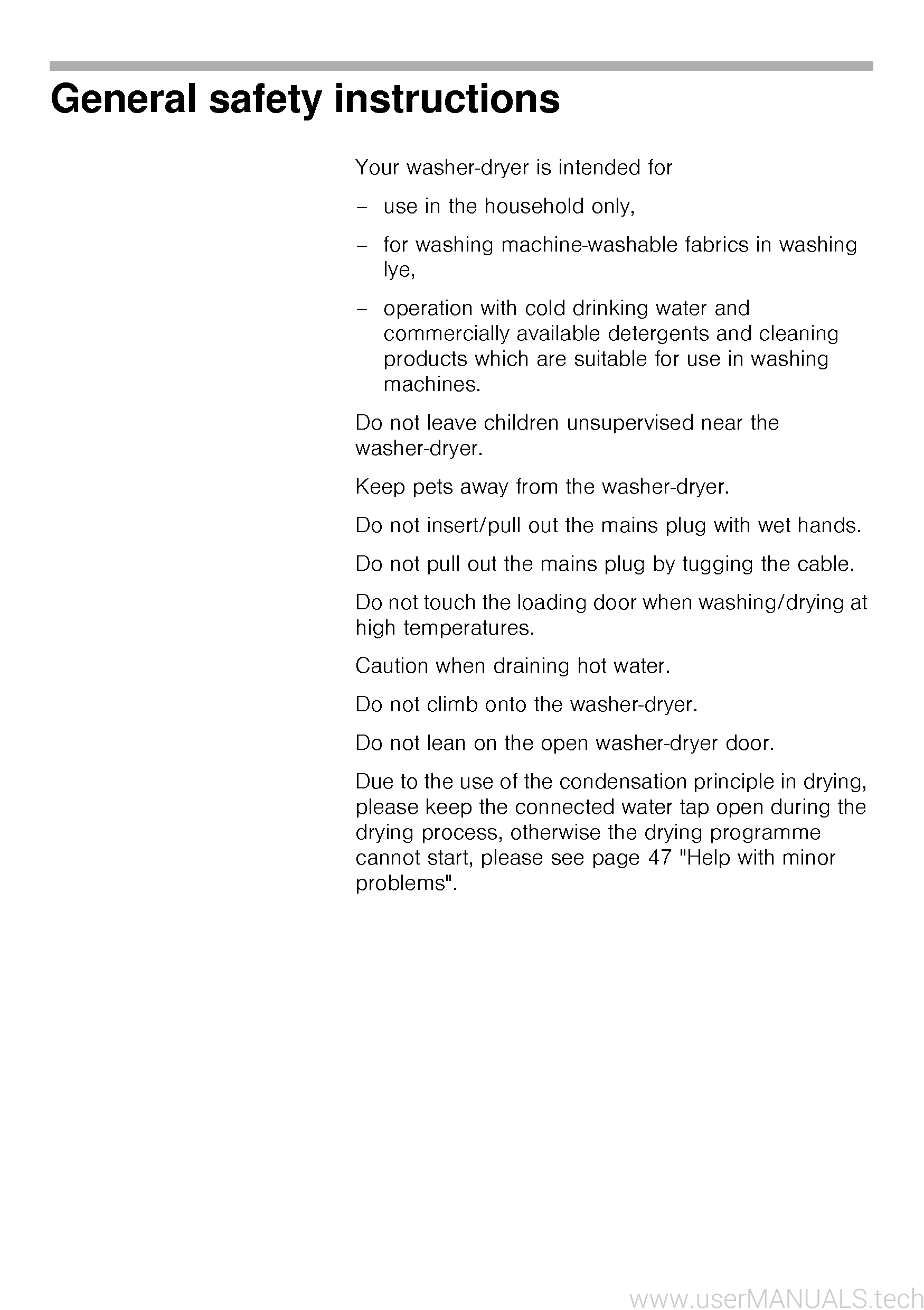 Bosch Wet 2820 User Manual Bosch Wet 2820 User Manual