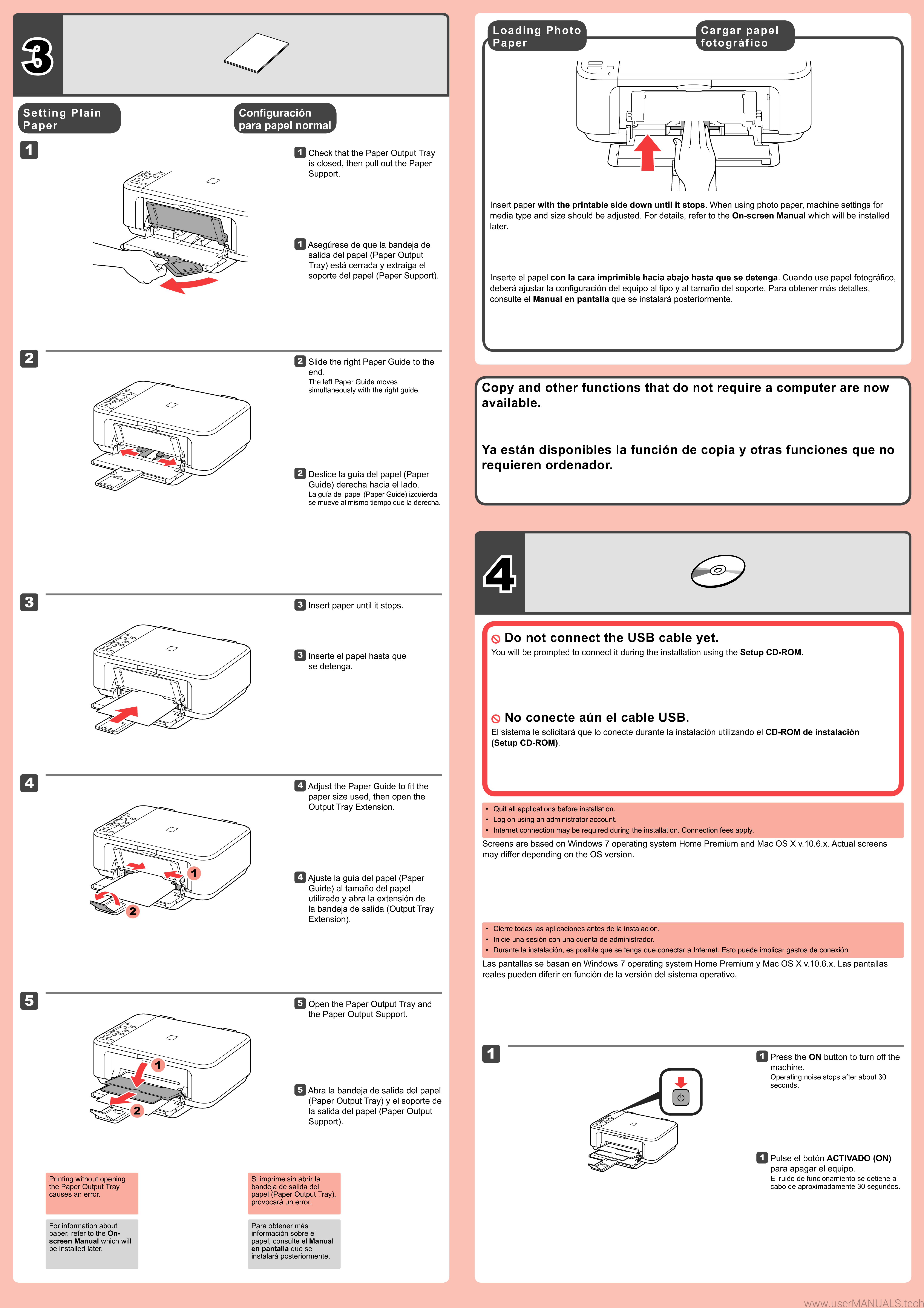 Canon printer PIXMA MG3122 User Manual