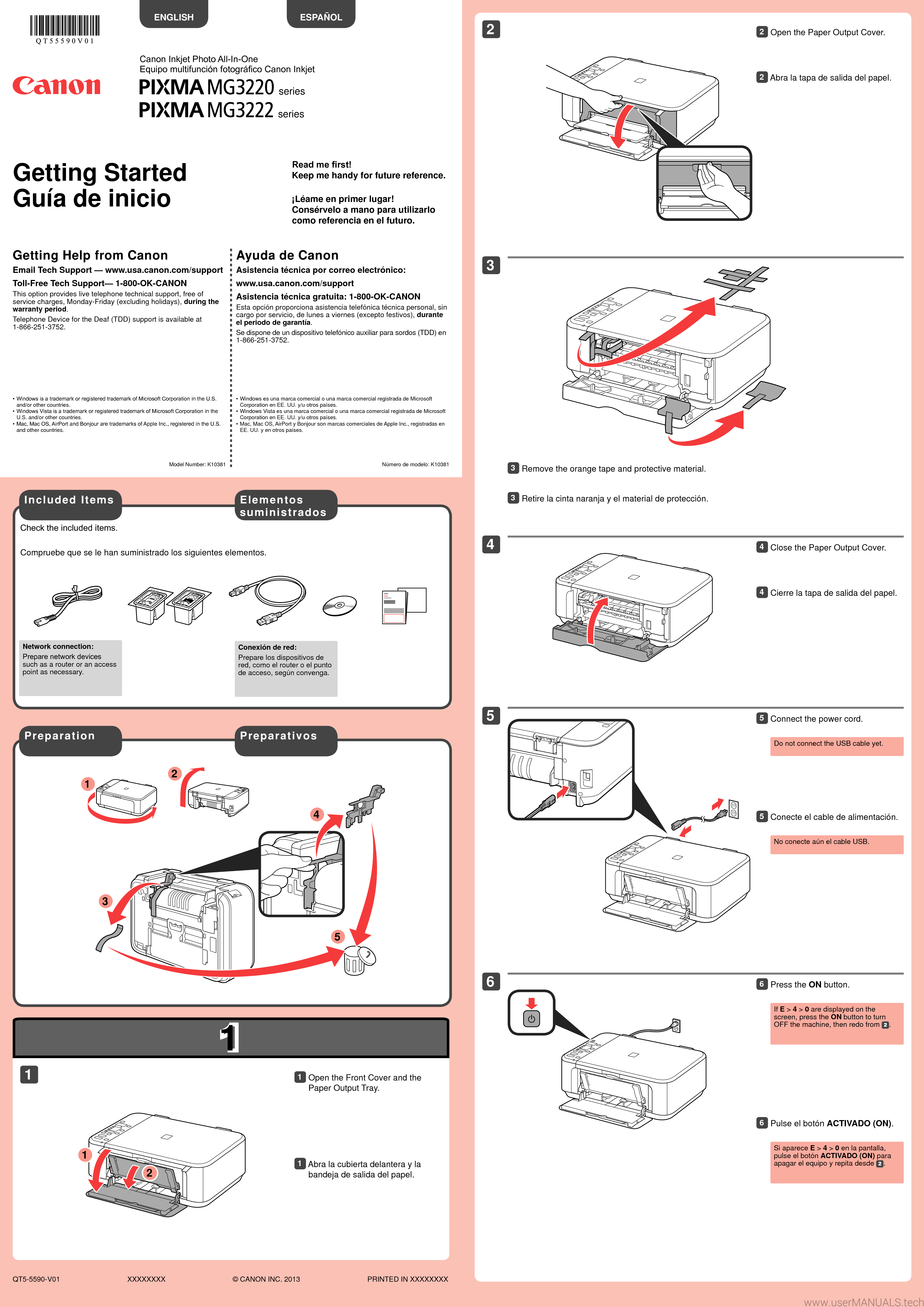 Canon printer PIXMA MG3220 User Manual