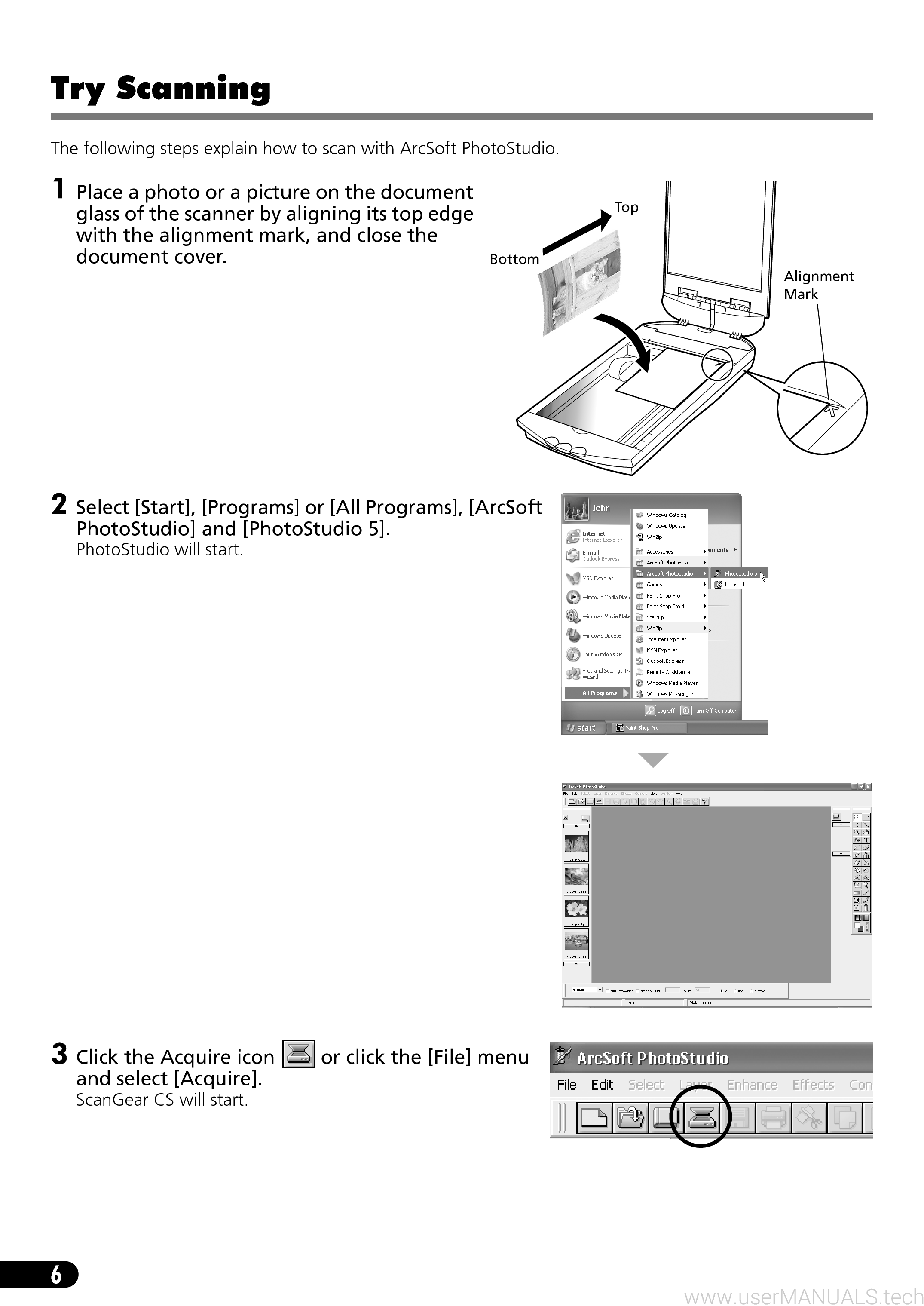 Canon scanner CanoScan 3000F User Manual