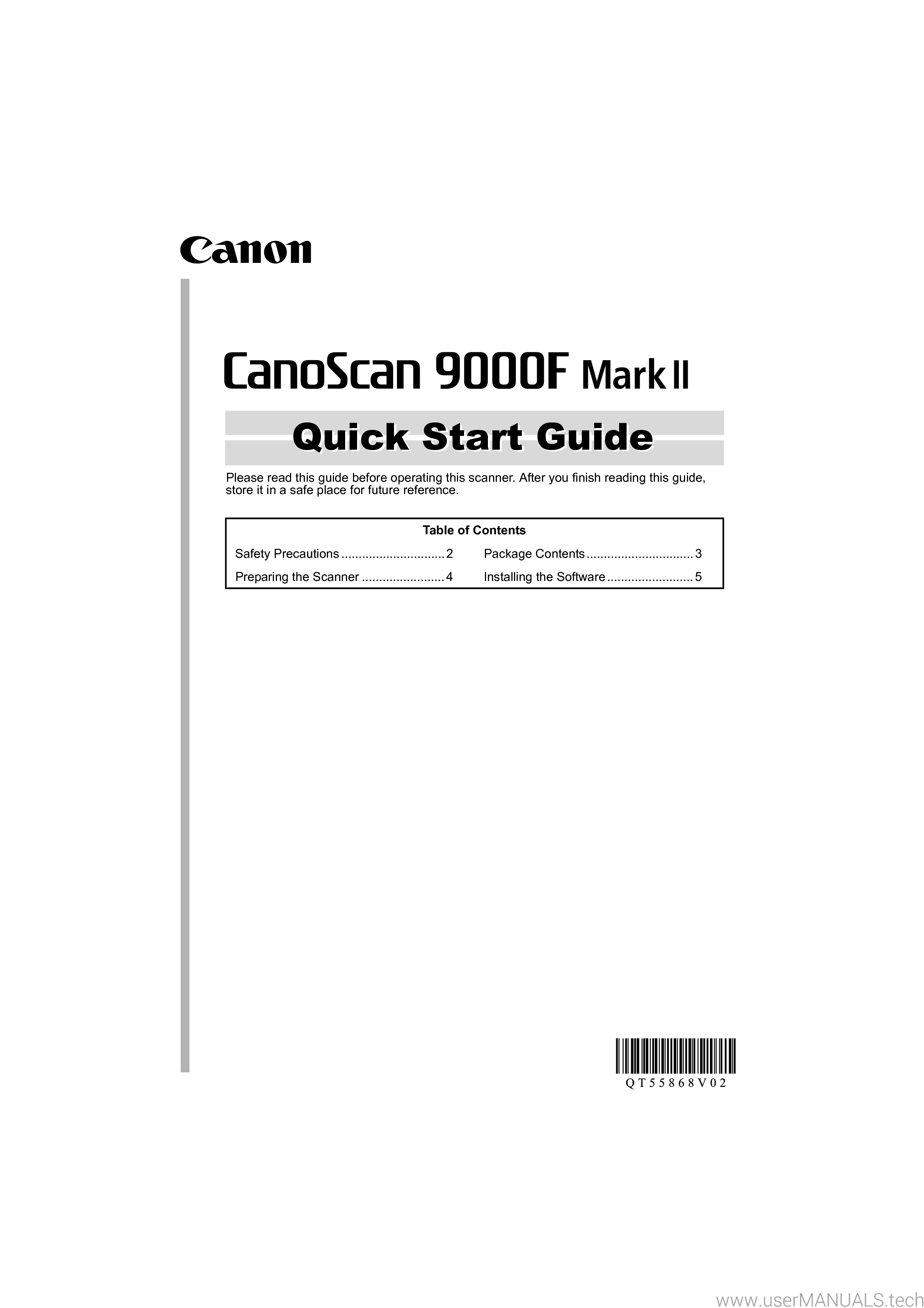 canoscan 9000f mark ii software mac