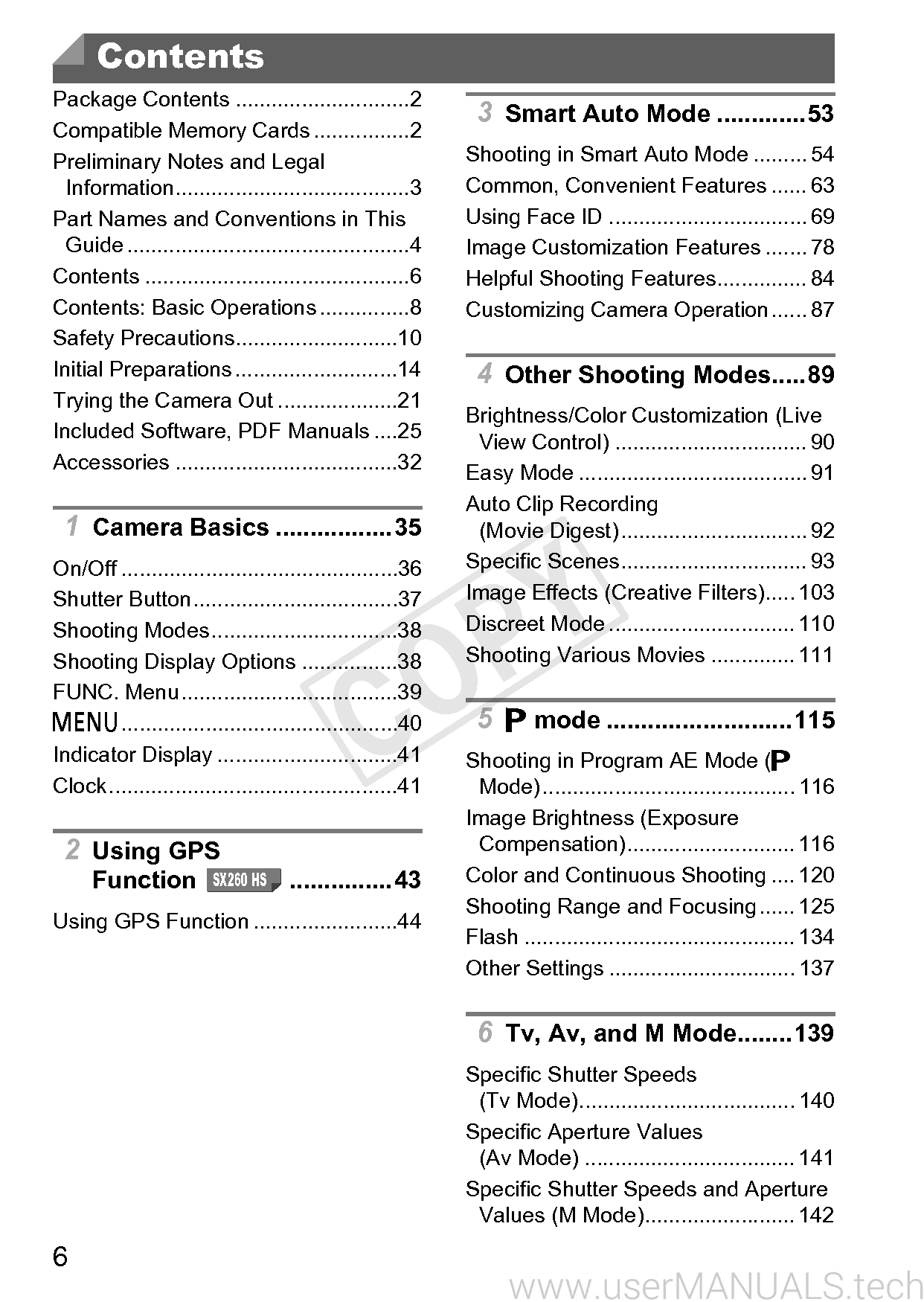 Canon PowerShot SX260 HS User Guide
