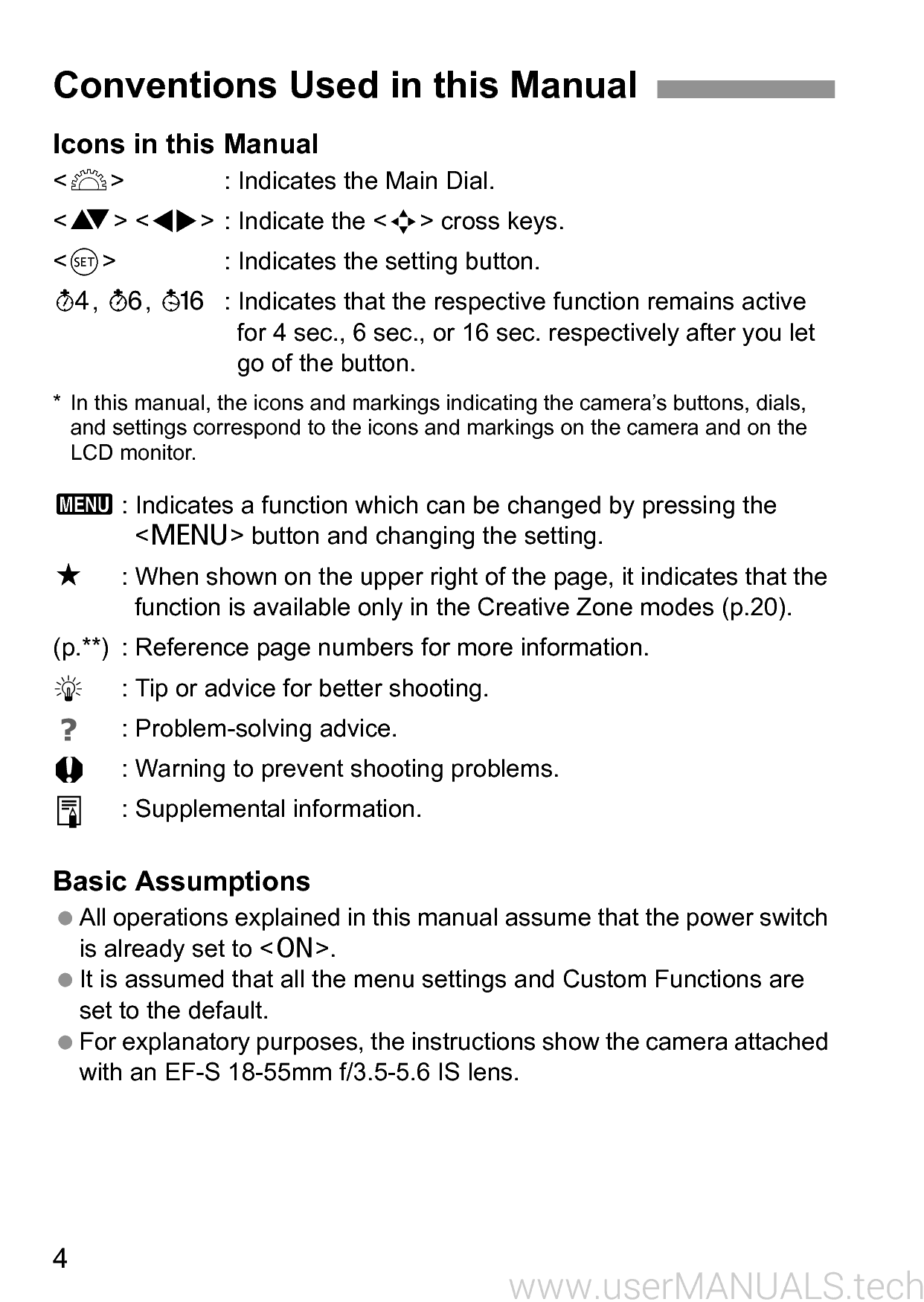 Canon Eos 650 User Manual