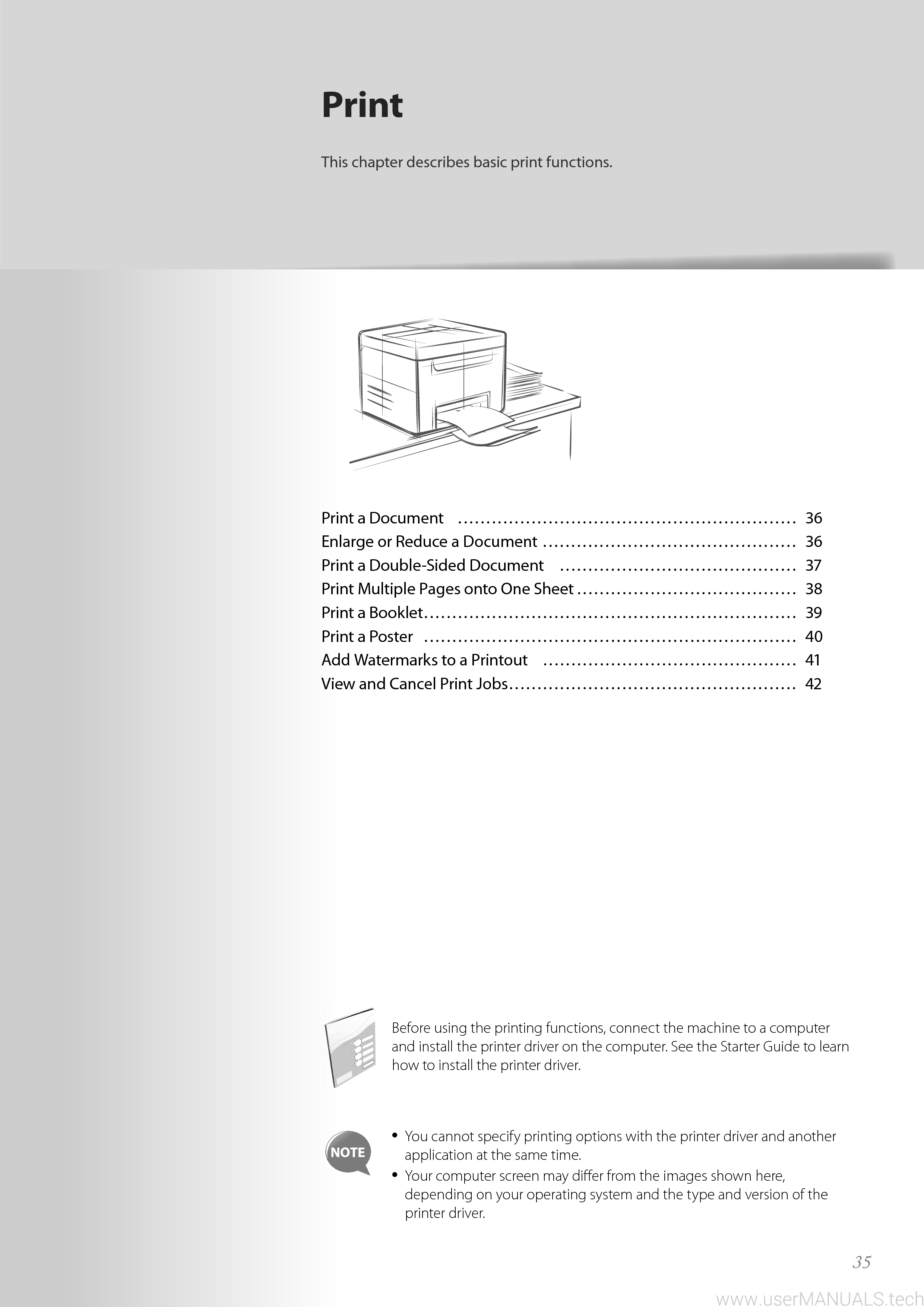 Canon printer imageCLASS D530 User Manual, Page 4