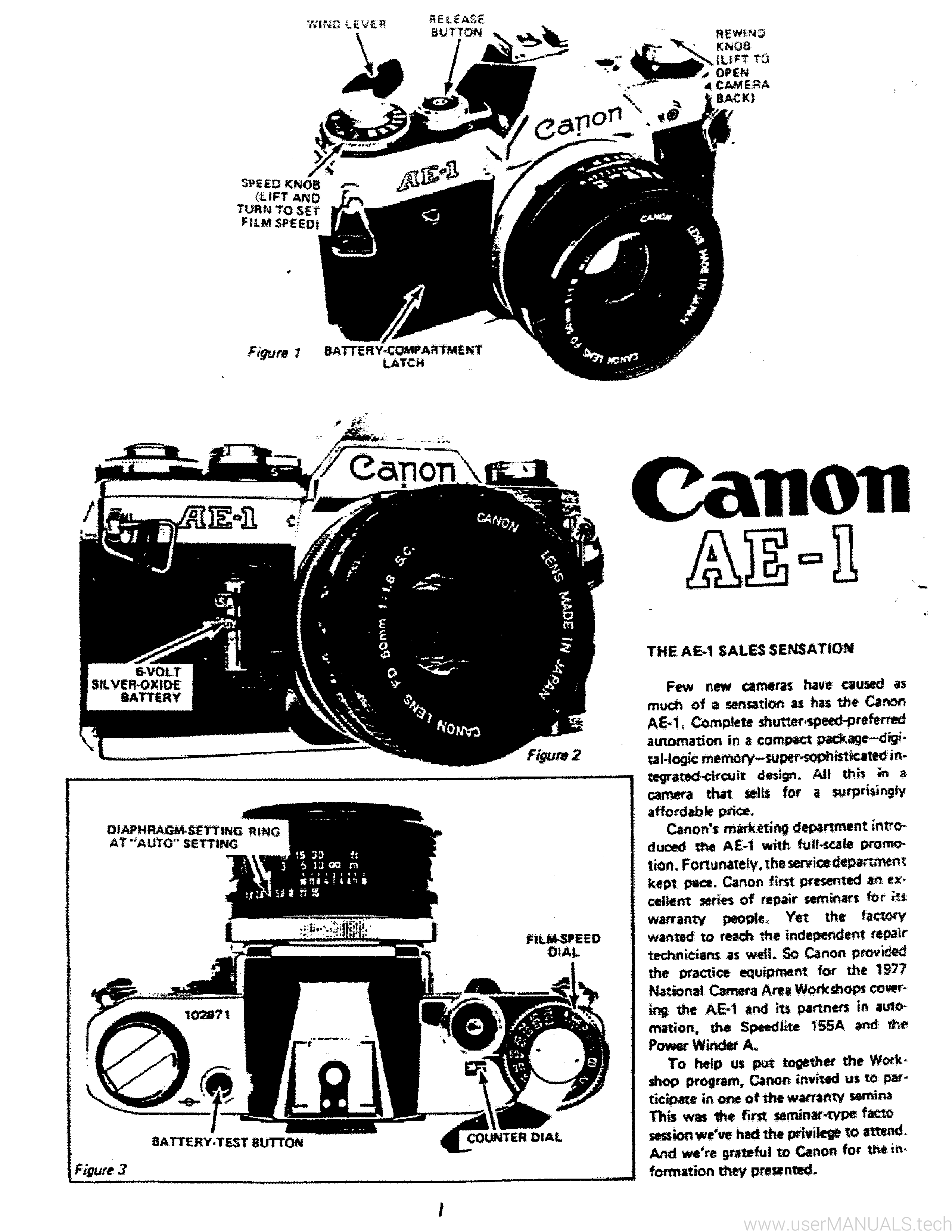 Canon Ae1 Service Manual