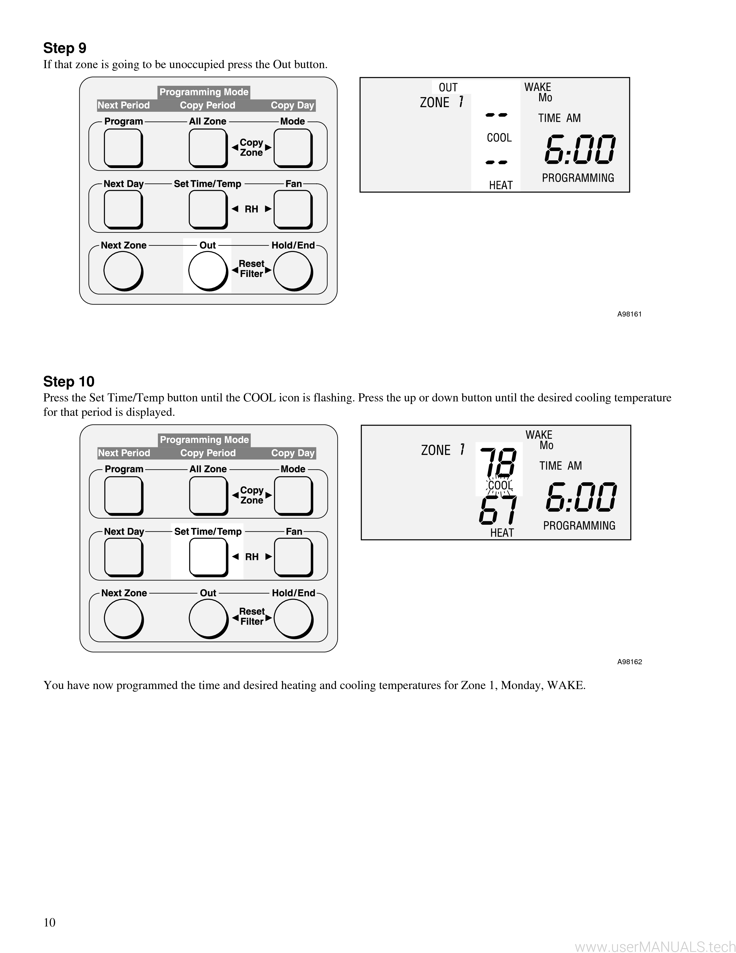 Carrier Thermostat Comfort Zone 2 Manual