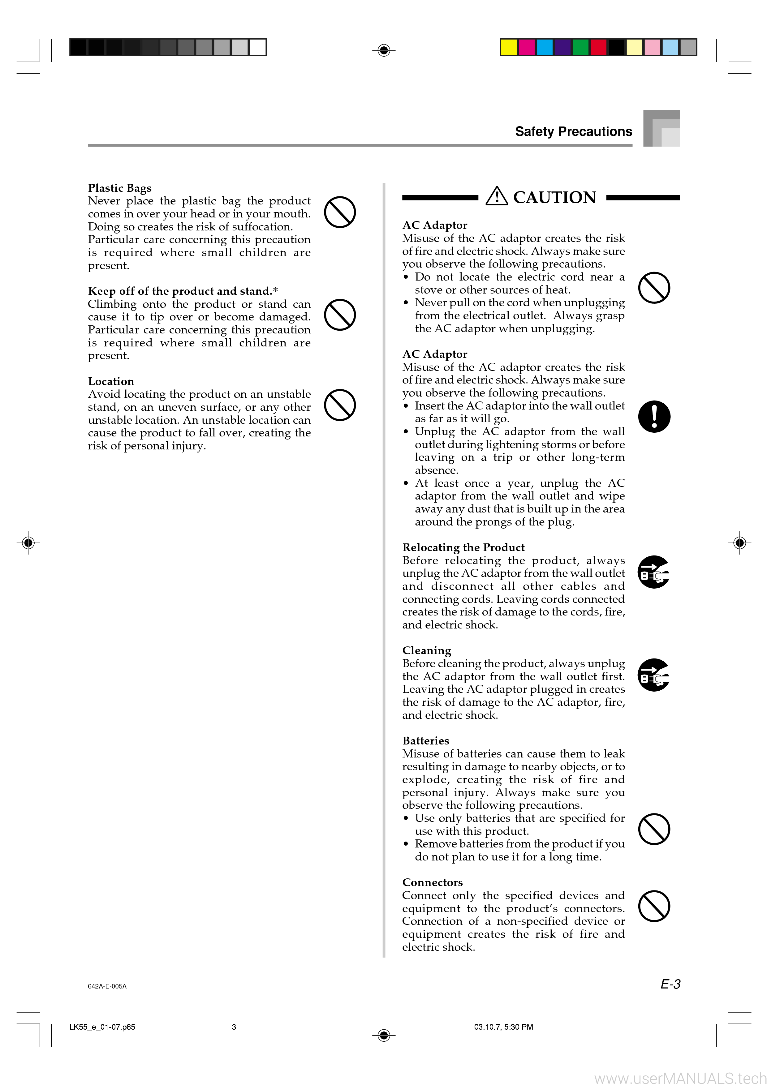 Casio Lk55 Instruction Manual