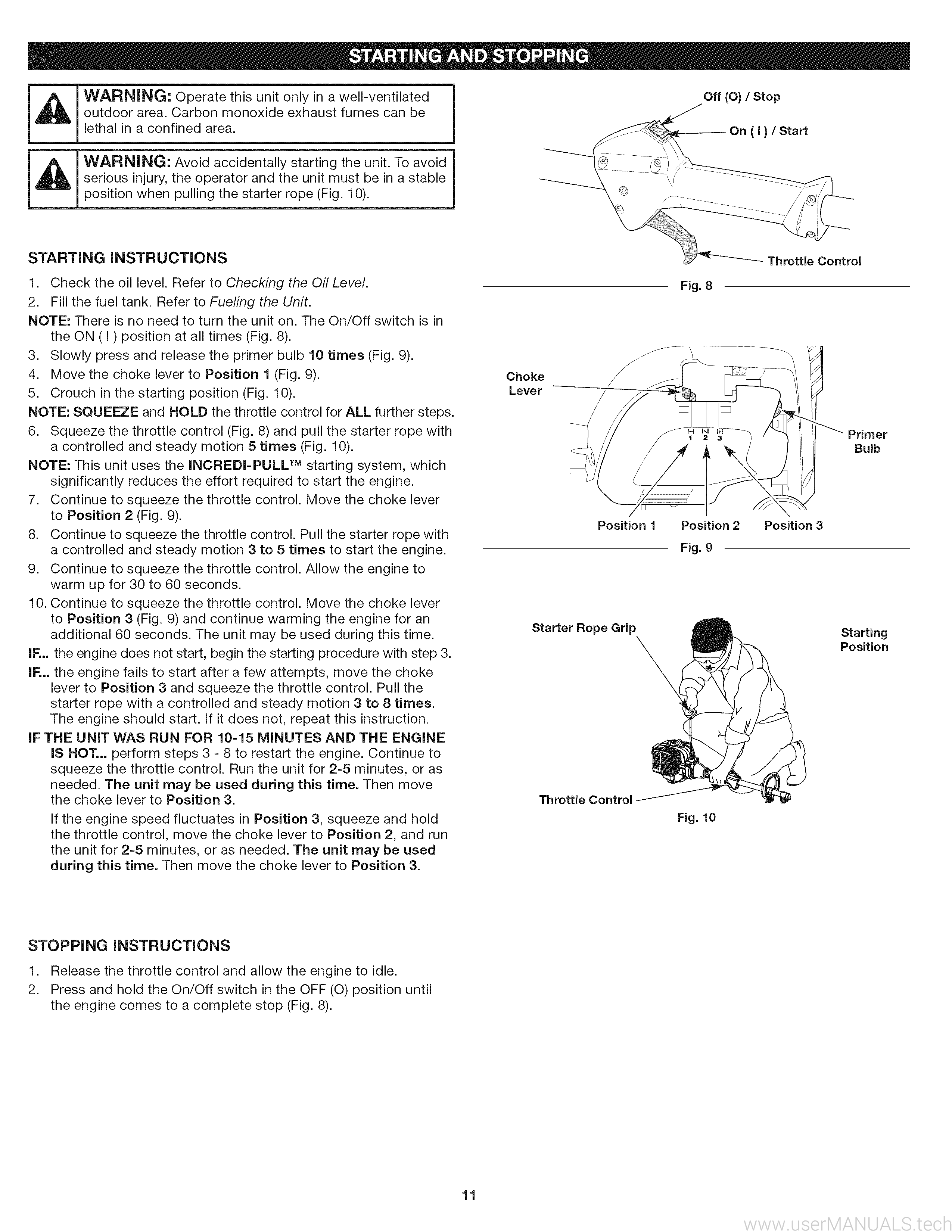 Craftsman 4 Cycle Weed Eater Owners Manual, Page: 2