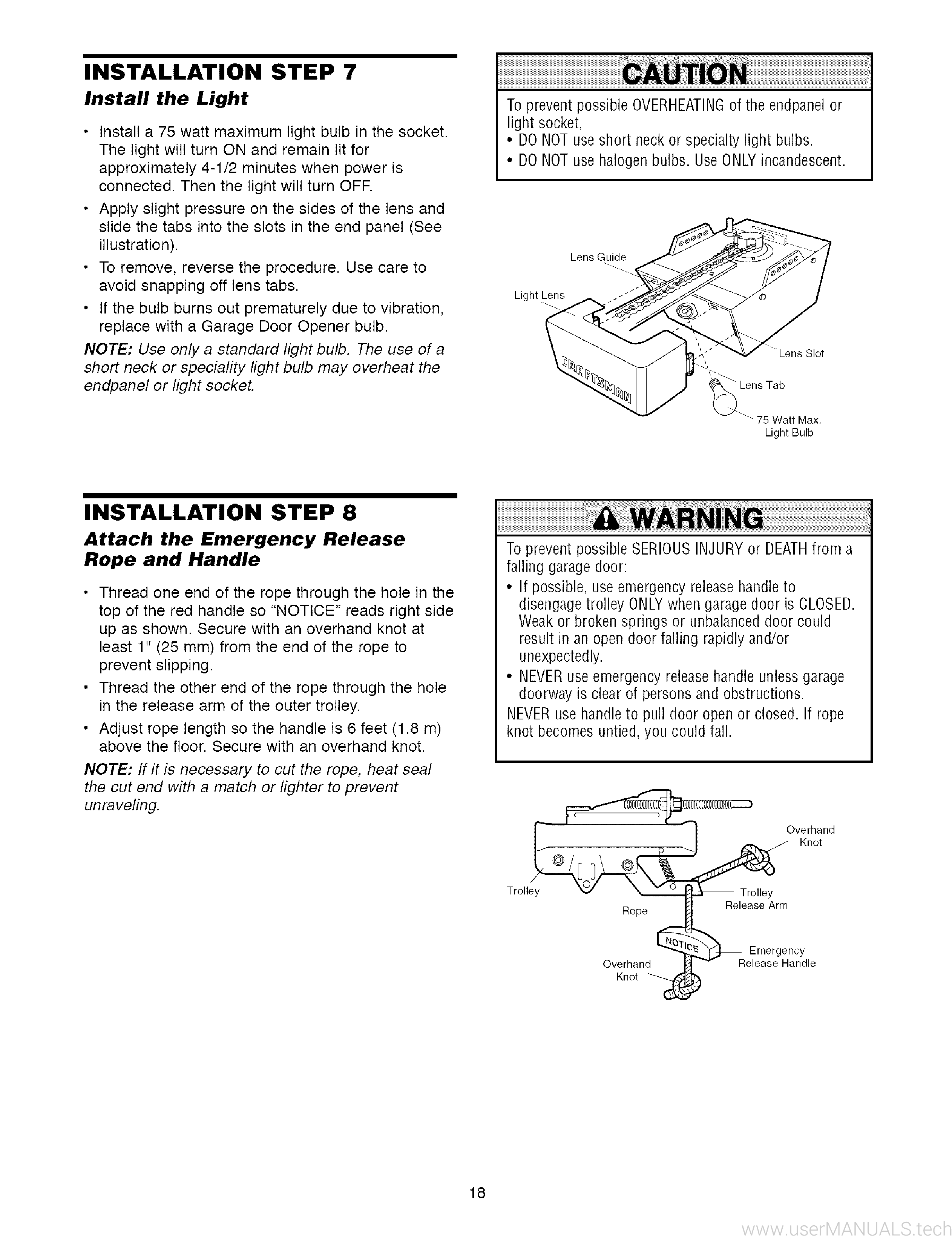 Craftsman 1/2 Hp Manual, Page: 2