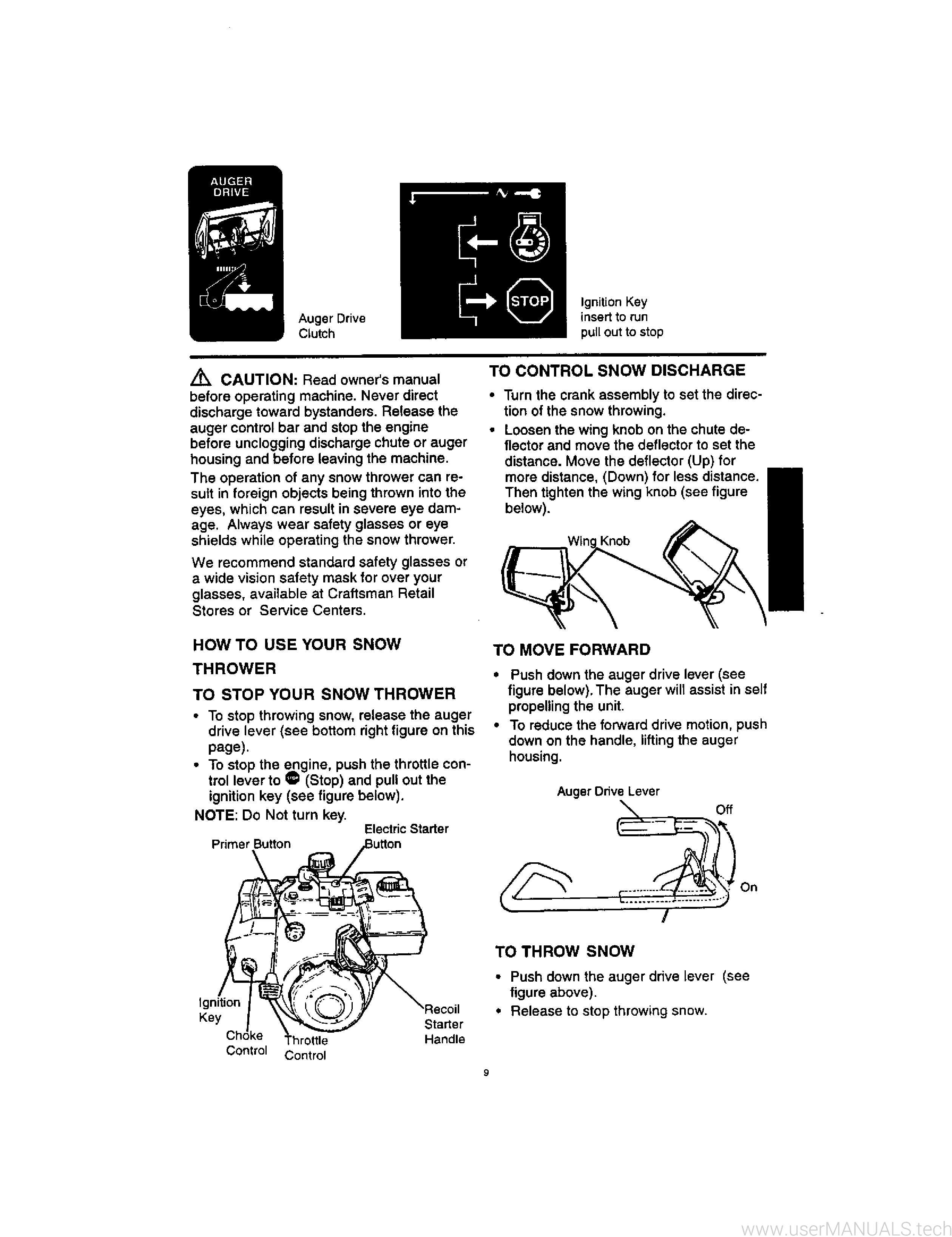 Craftsman 5.0 22 Snowblower Owners Manual