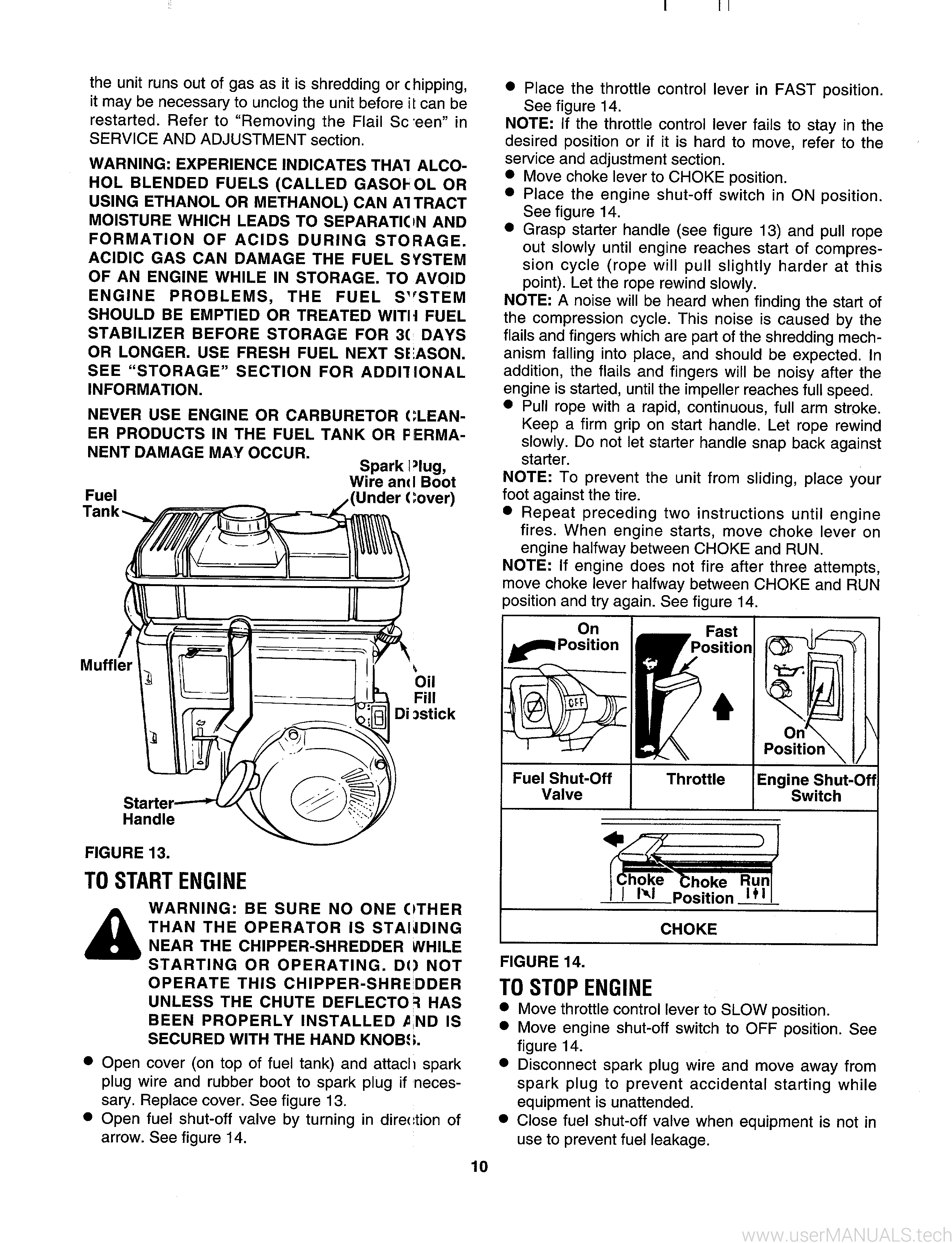 craftsman 5hp shredder manual
