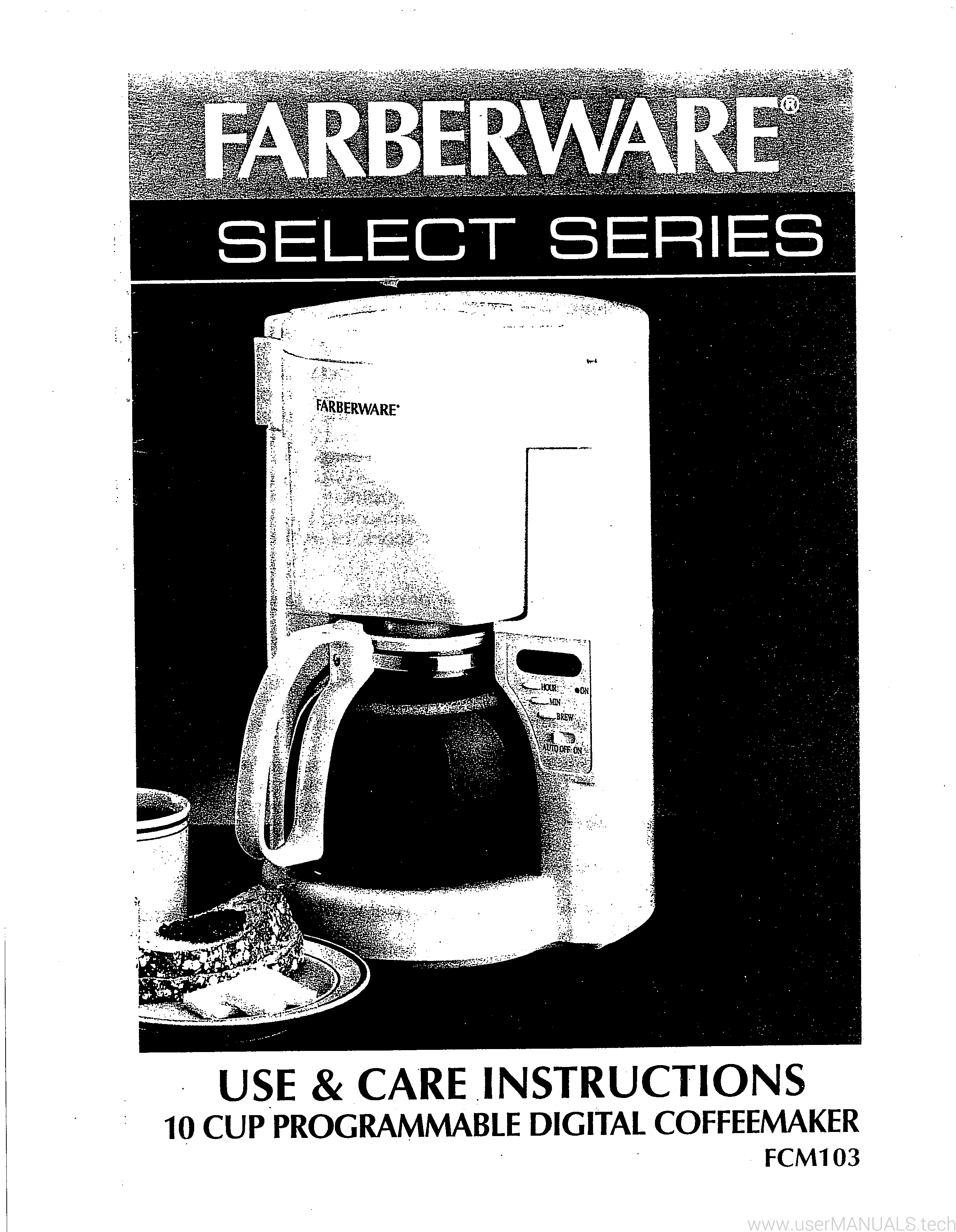 Farberware Coffeemaker FCM103 User Manual