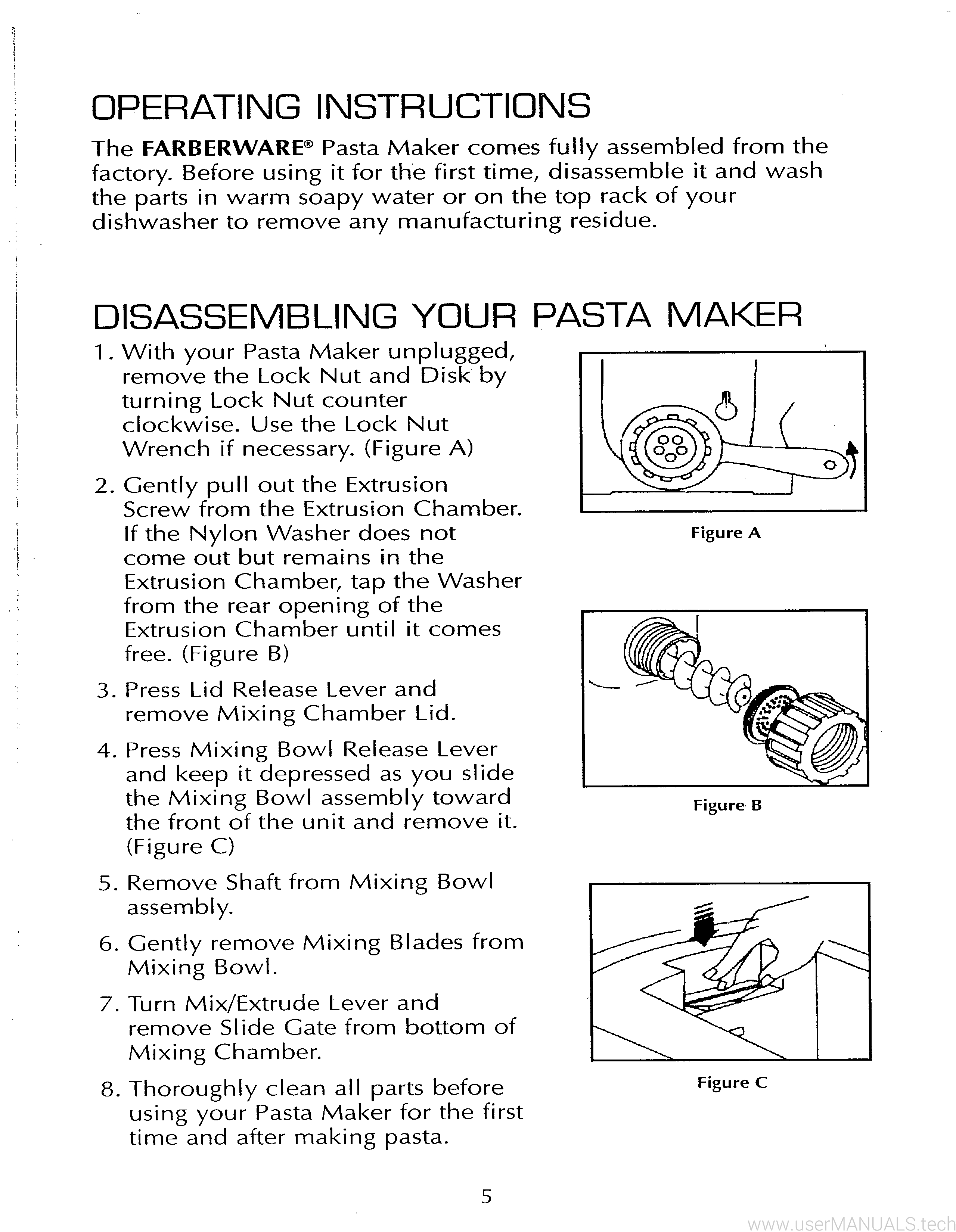 Farberware Pasta Maker FPM100 User Manual