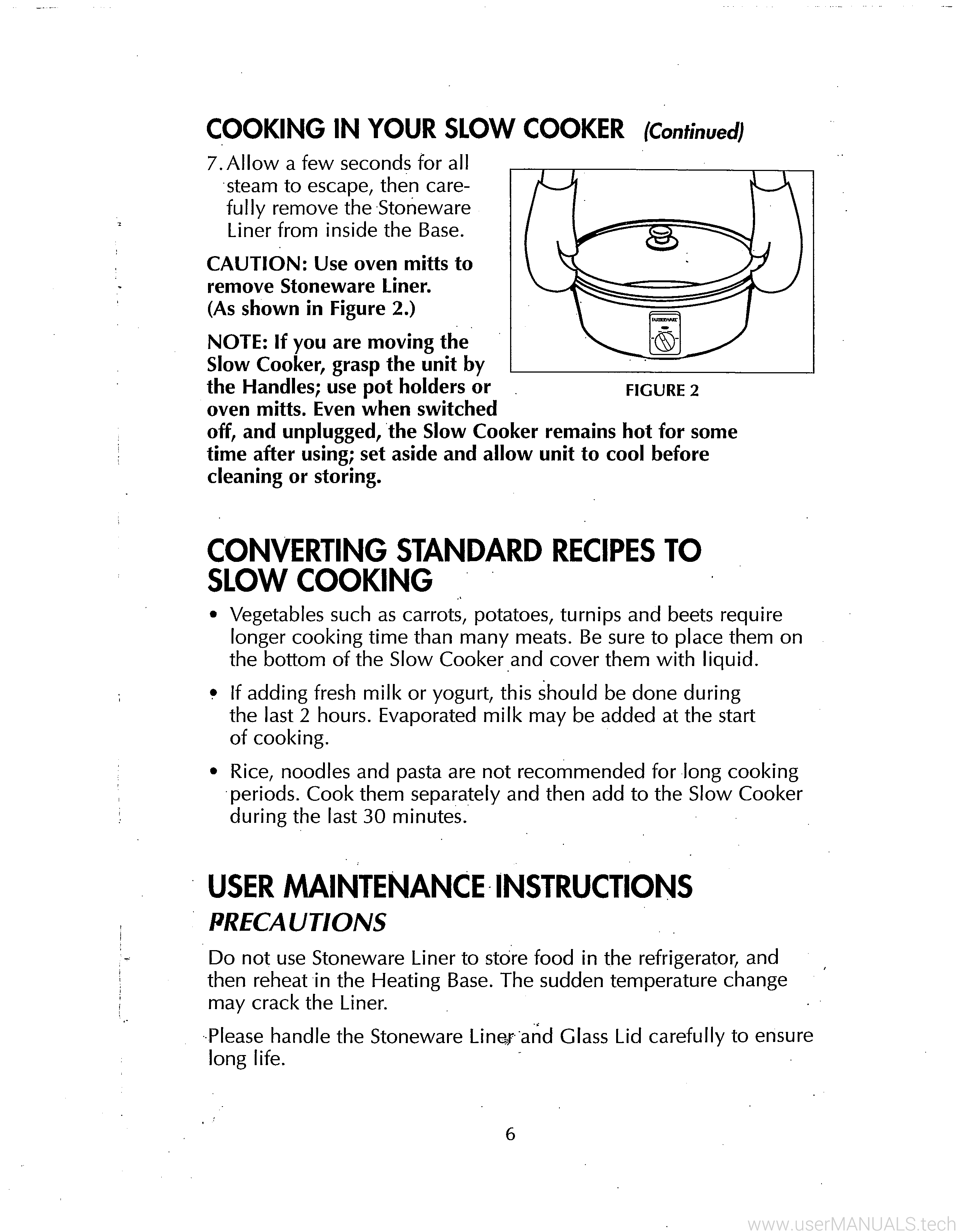 Farberware Slow Cooker FSC600 User Manual