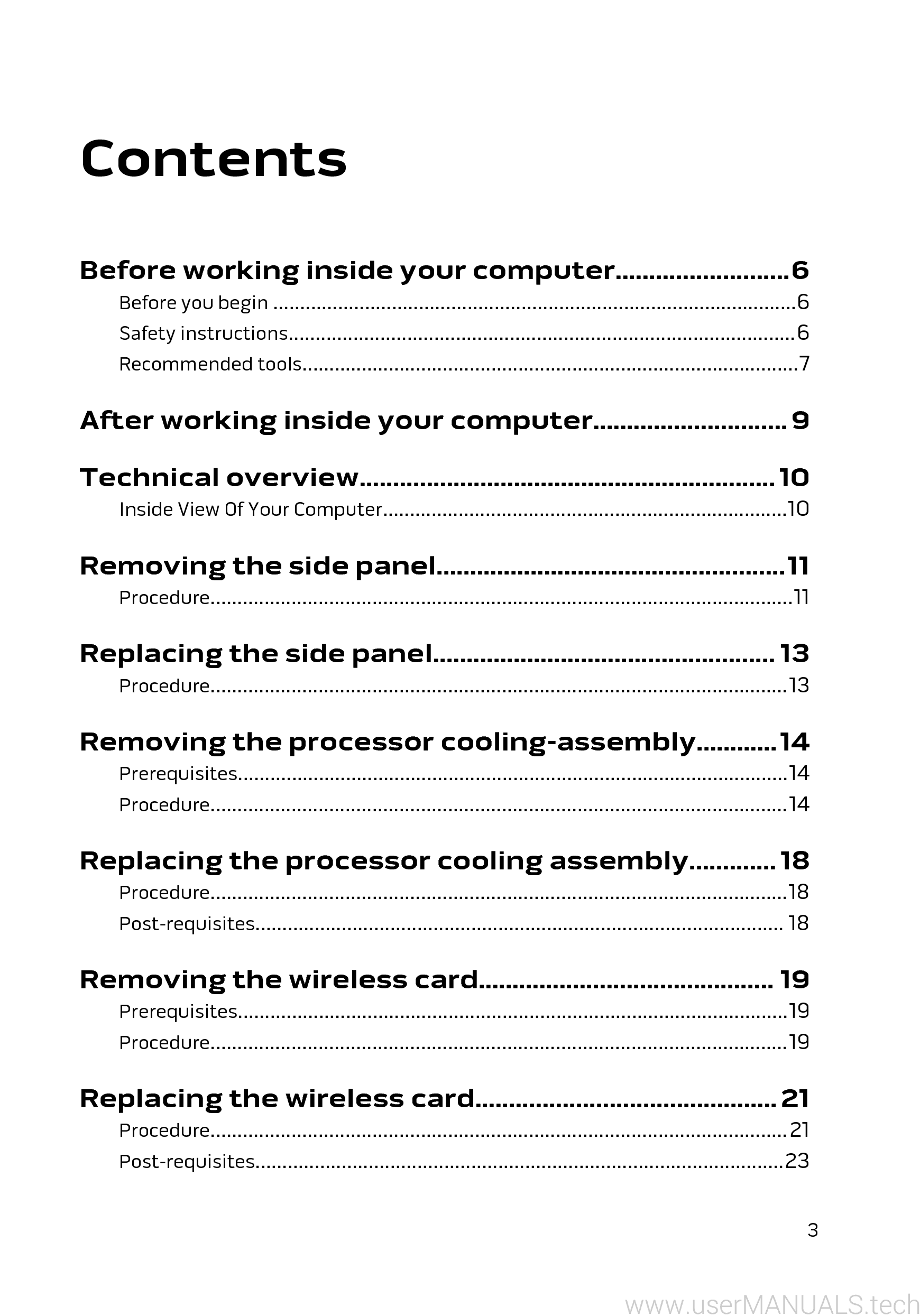 Dell Alienware X51 R3 Service Manual