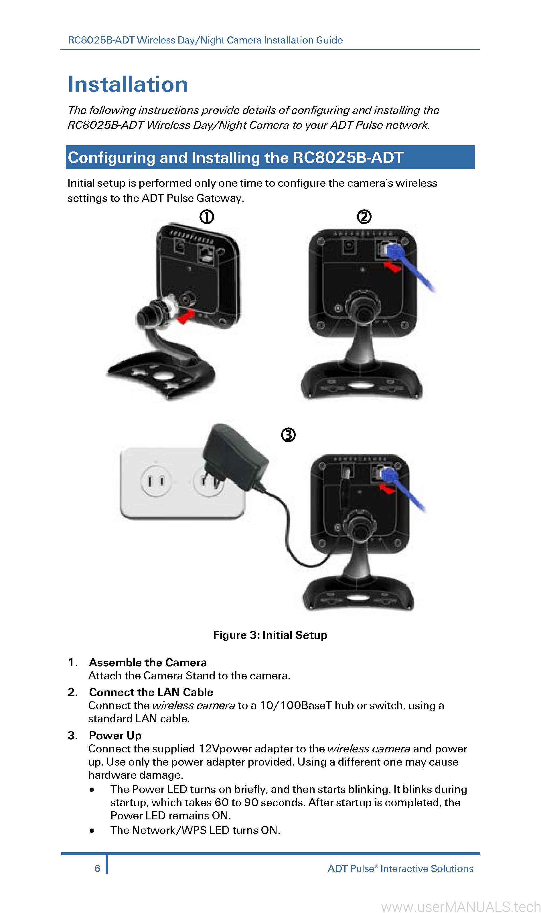 ADT Security Services RC8025BADT Wireless DayNight Camera Installation