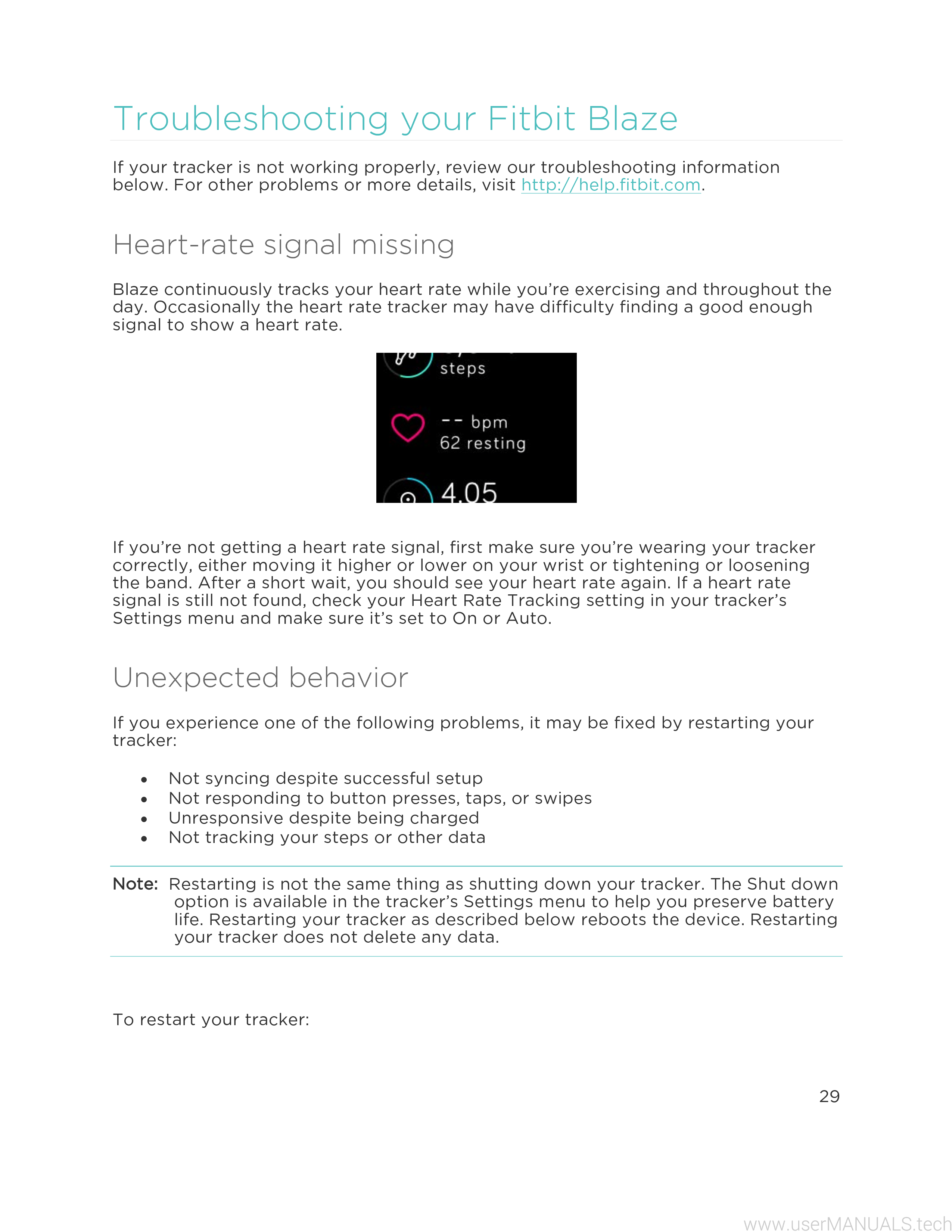 Fitbit Blaze User Manual, Page 4