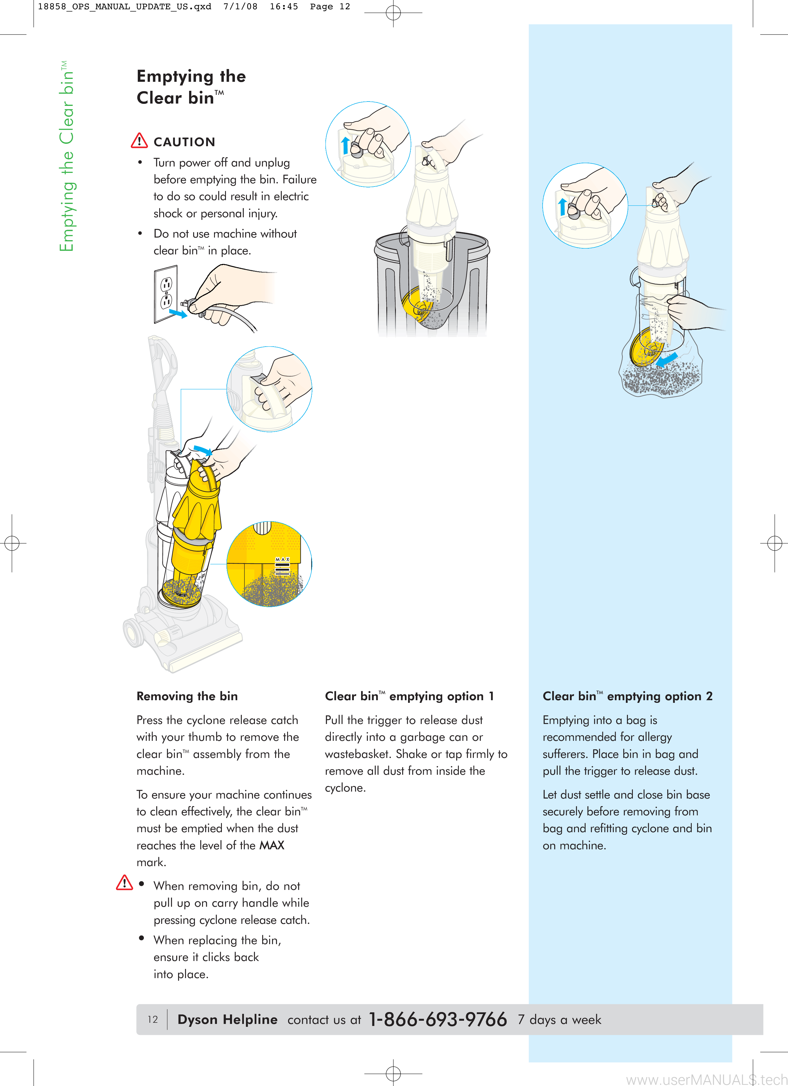 Dyson Root Cyclone 8 Manual, Page 2