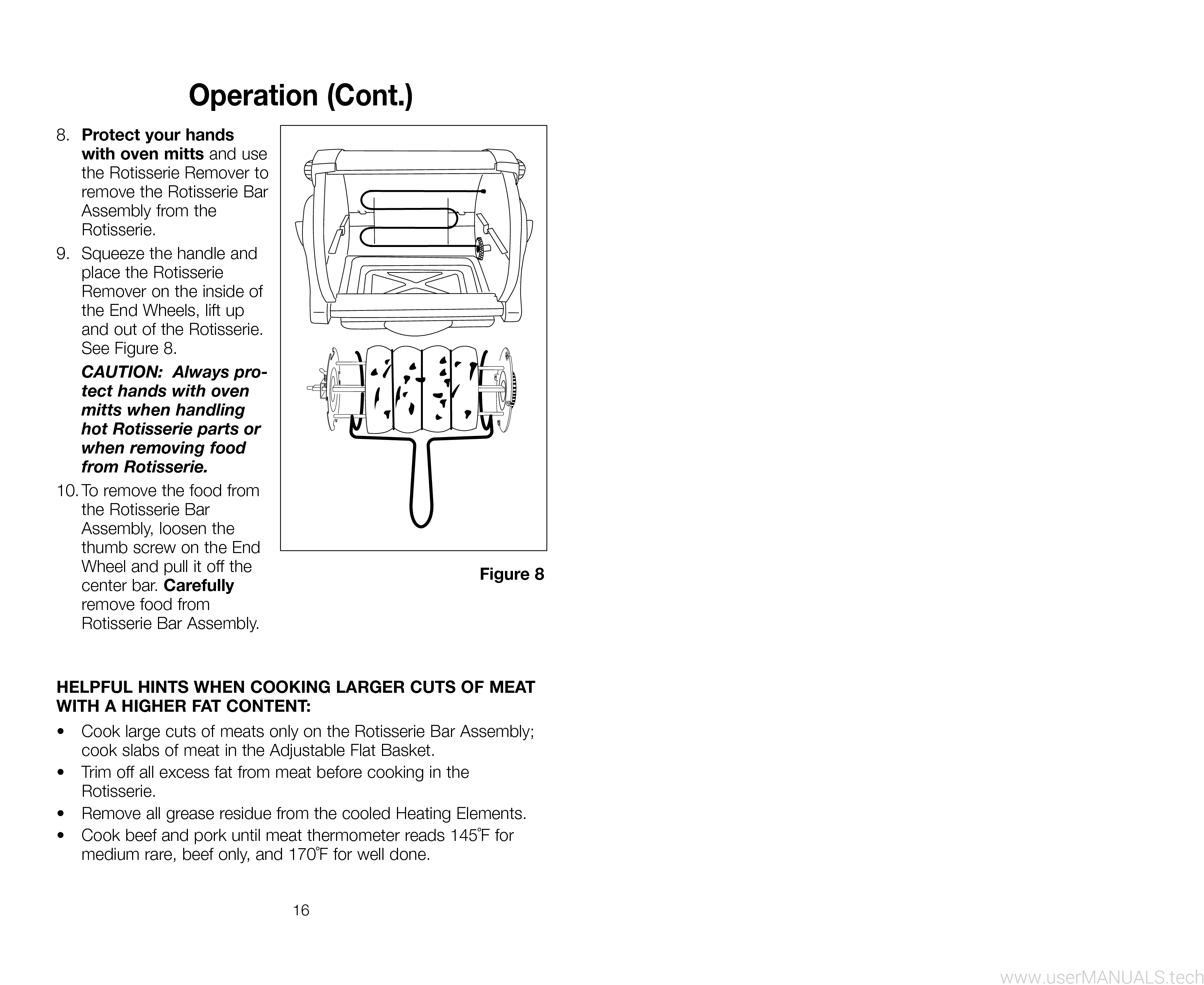 George Foreman Baby George Rotisserie GR59A User Manual, Page: 2