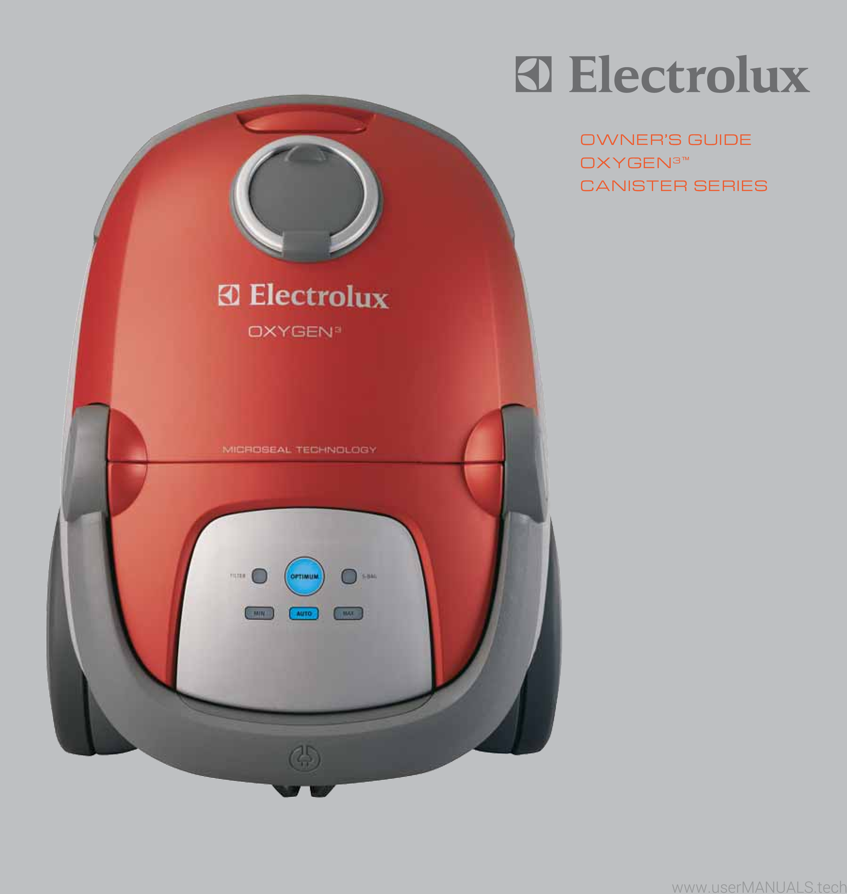electrolux oxygen z5561 manual