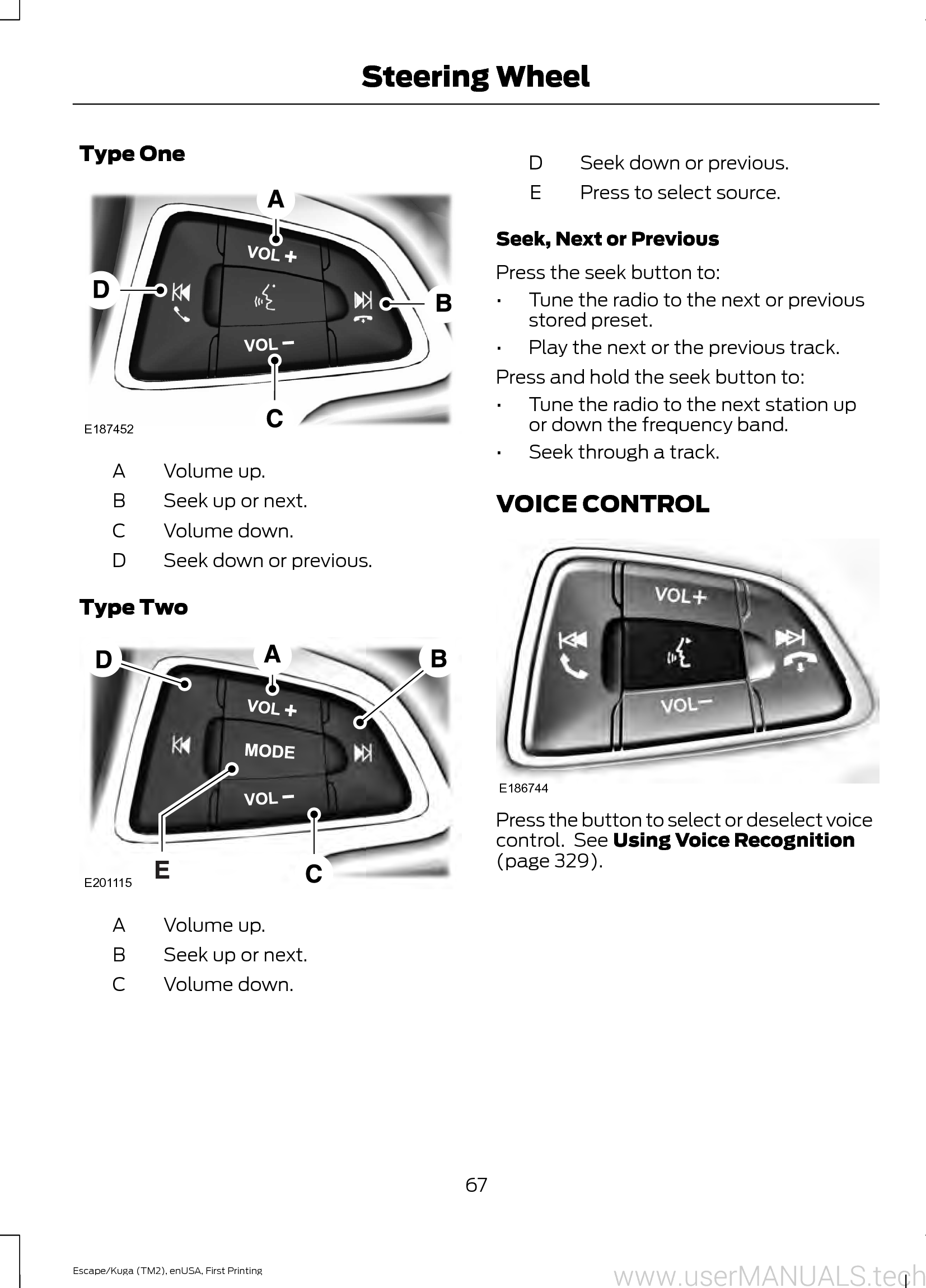 Ford Escape 2017 Owners Manual, Page: 7