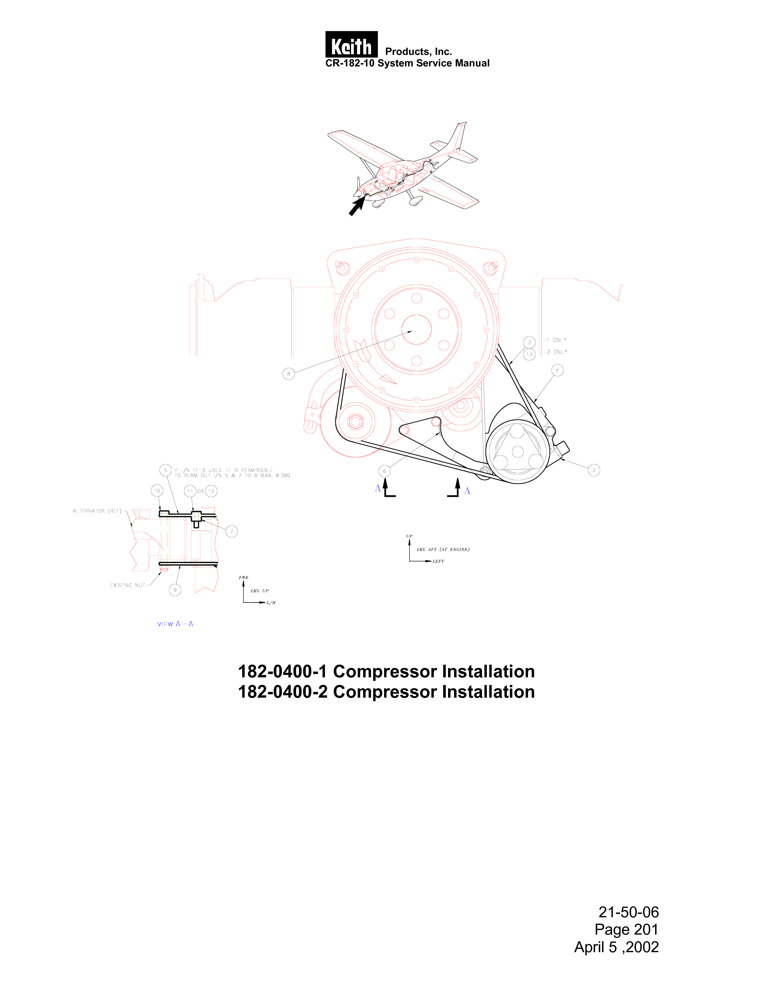 Corporation Cessna 182T T182T Maintenance Manual, Page 6