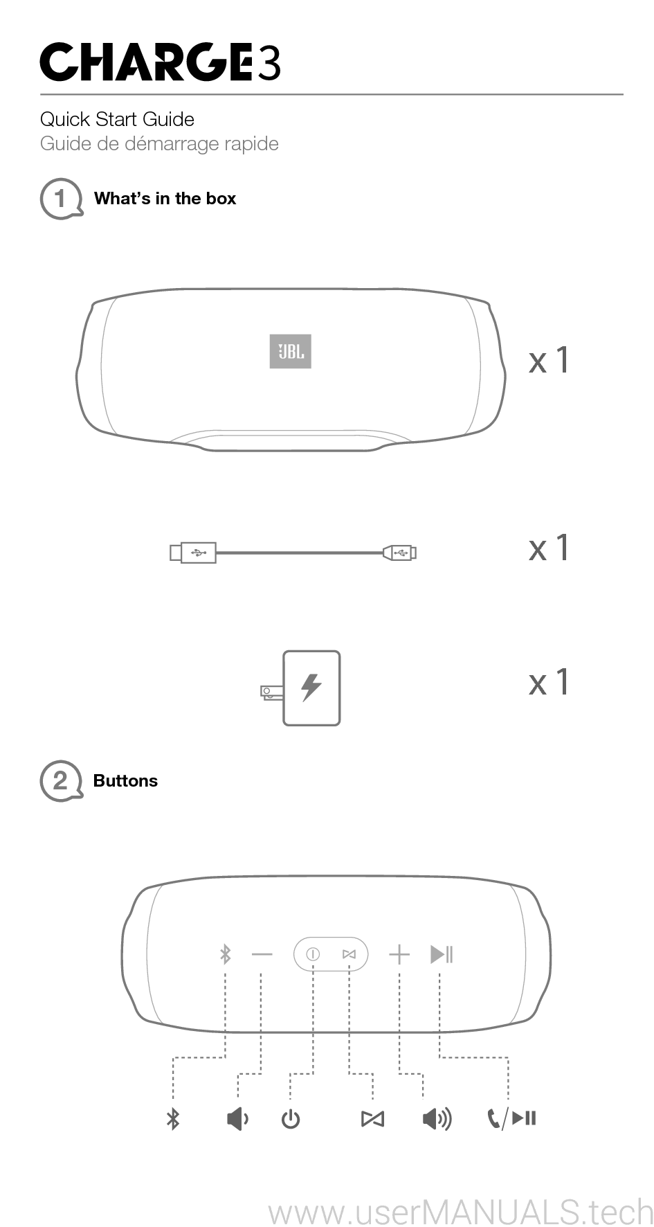 JBL Charge 3 Manual