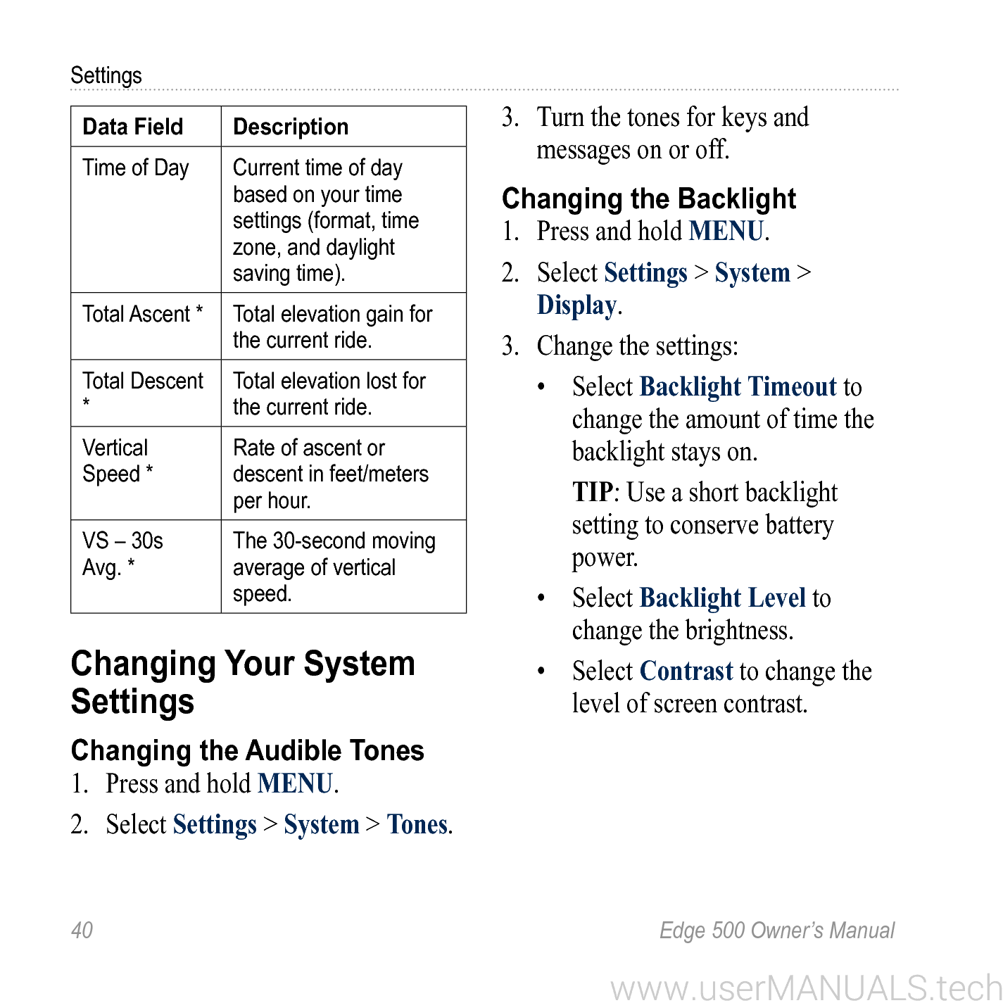 Garmin Edge 500 Owners Manual, Page 5