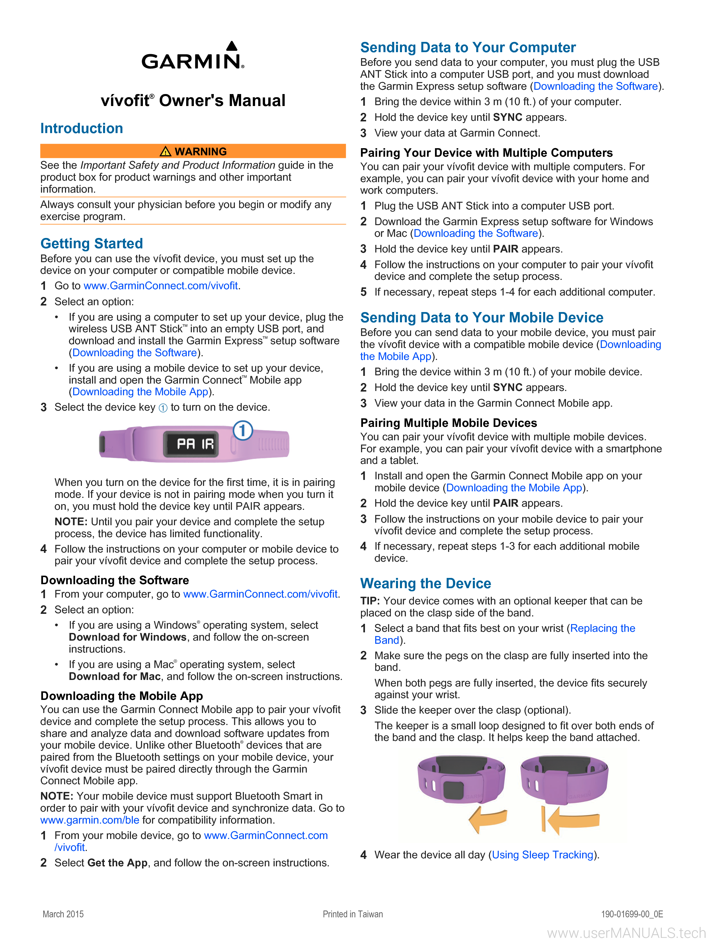 garmin 235 user manual