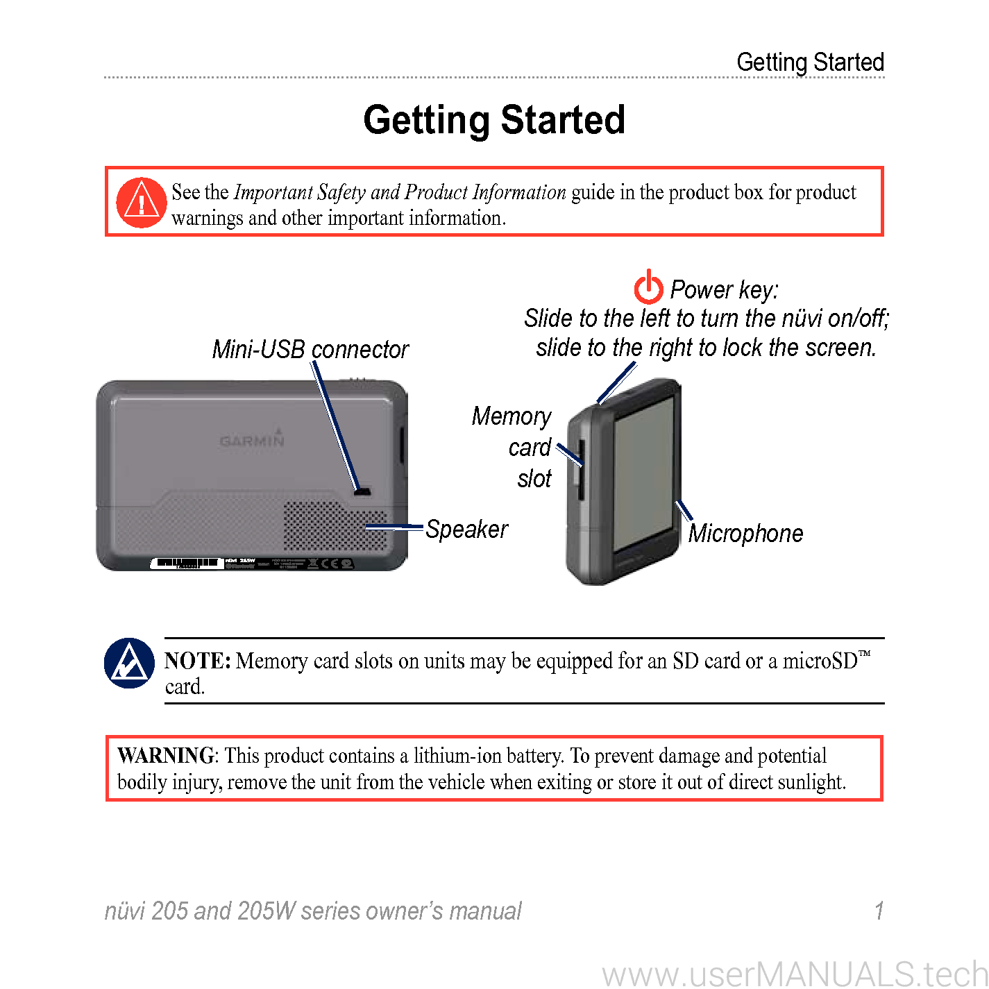 Garmin Nuvi 255w Manual