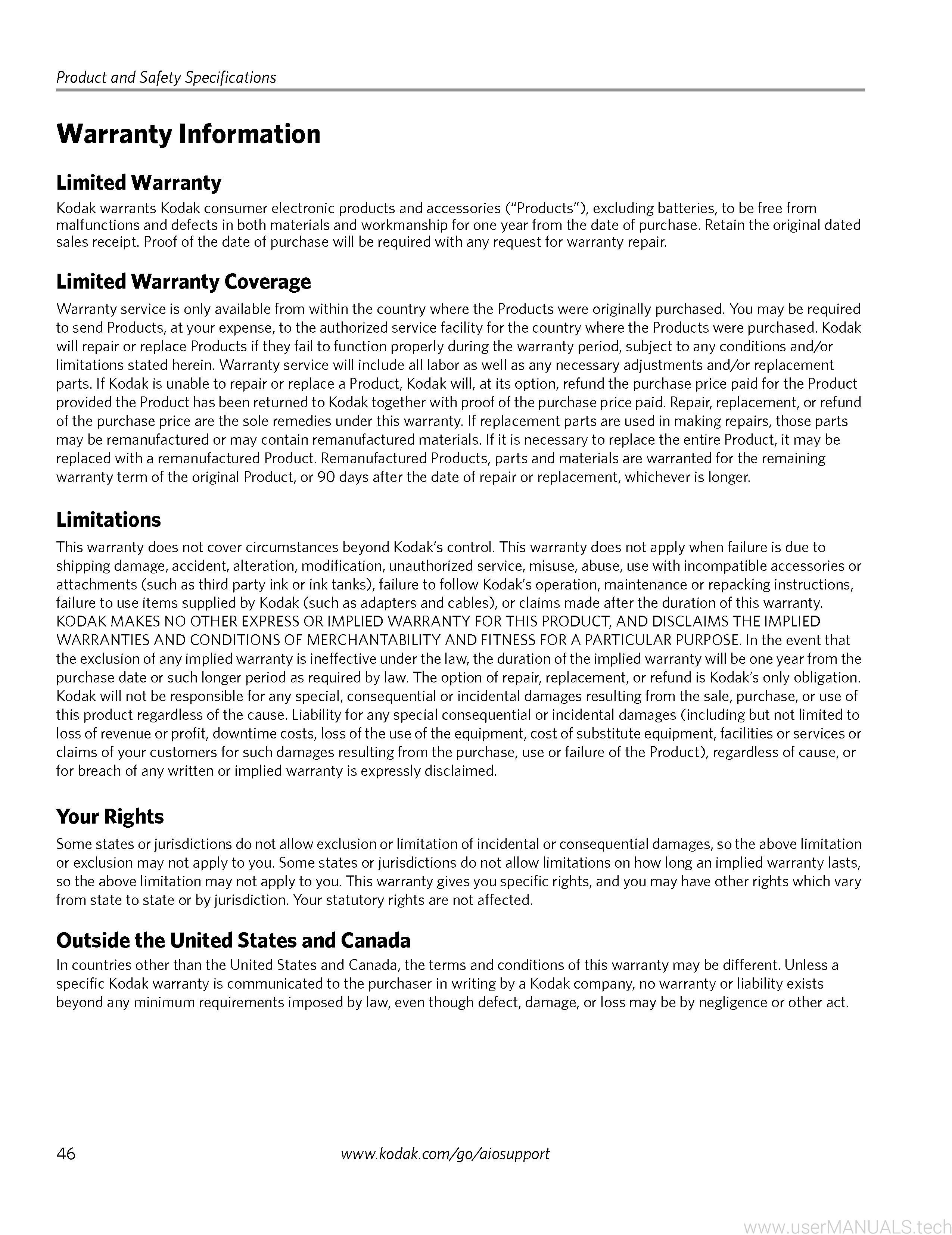 Kodak ESP 3250 User Manual, Page: 6