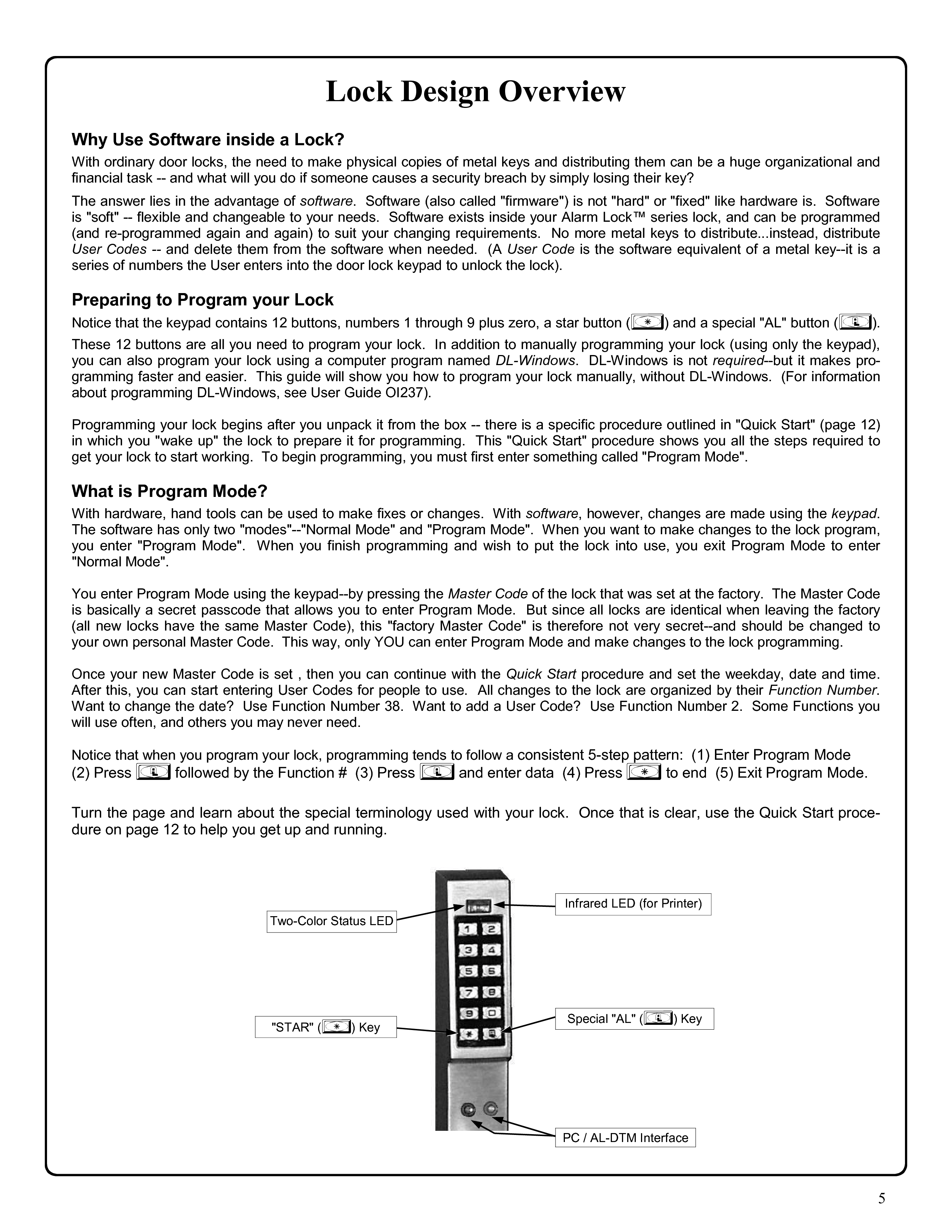 Alarm Lock Dl Manual