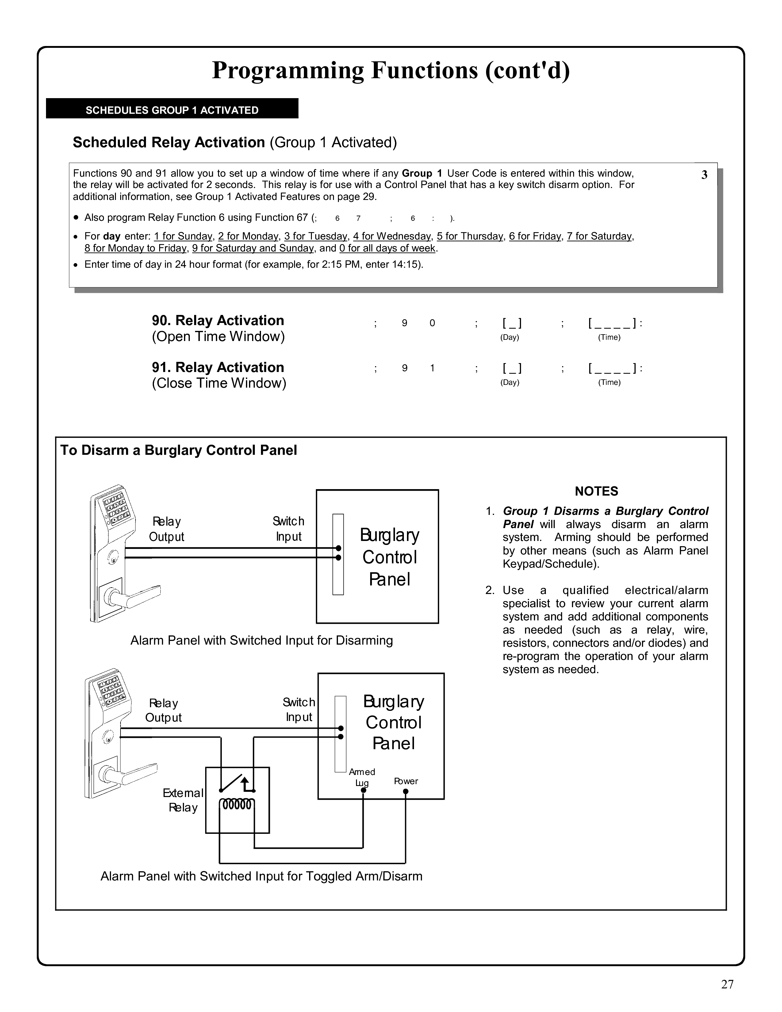 Alarm Lock DL3500 DL3500EX ETDL DL3200 Programming Instructions User