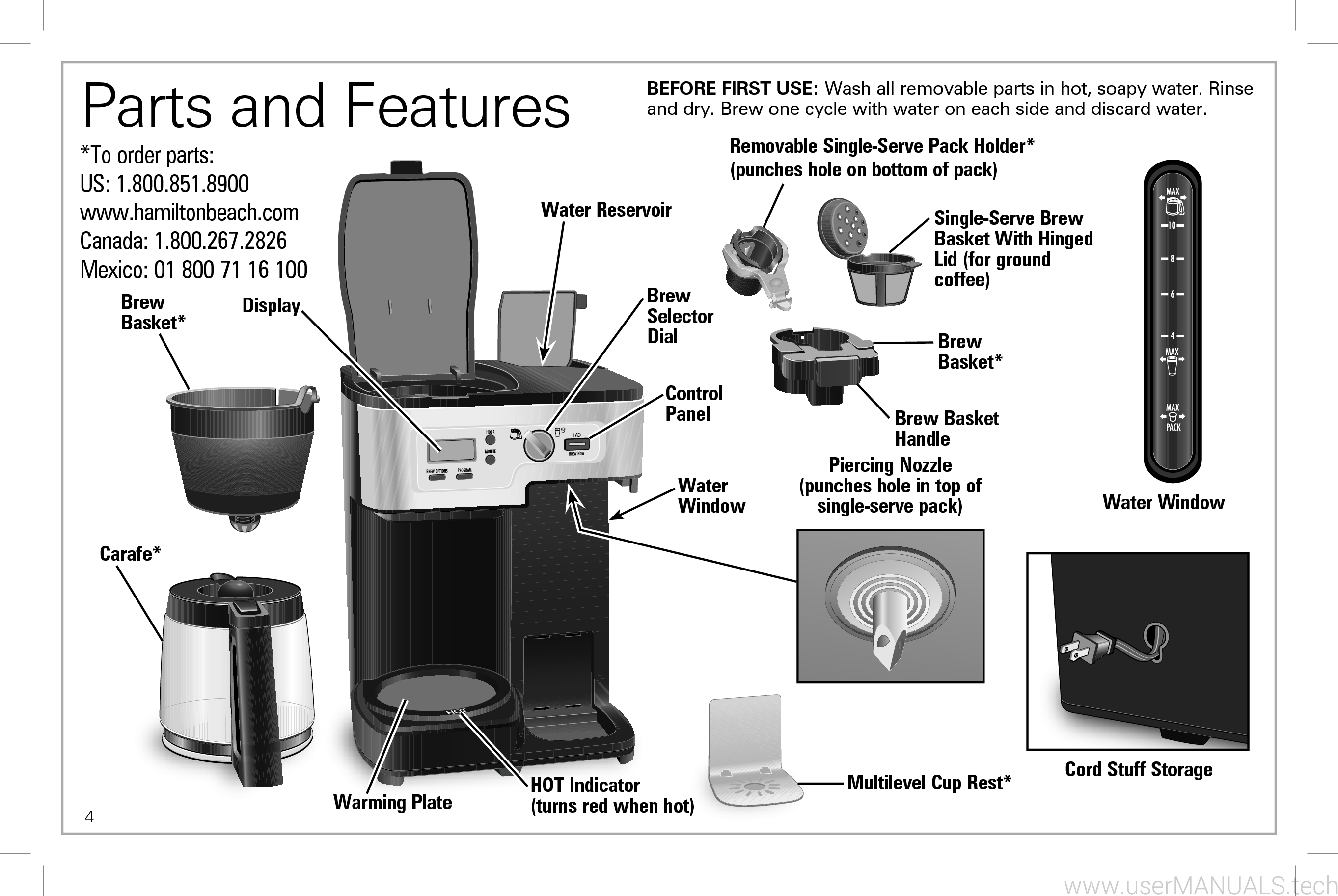 Hamilton Beach 2 Way Flexbrew Instruction Manual