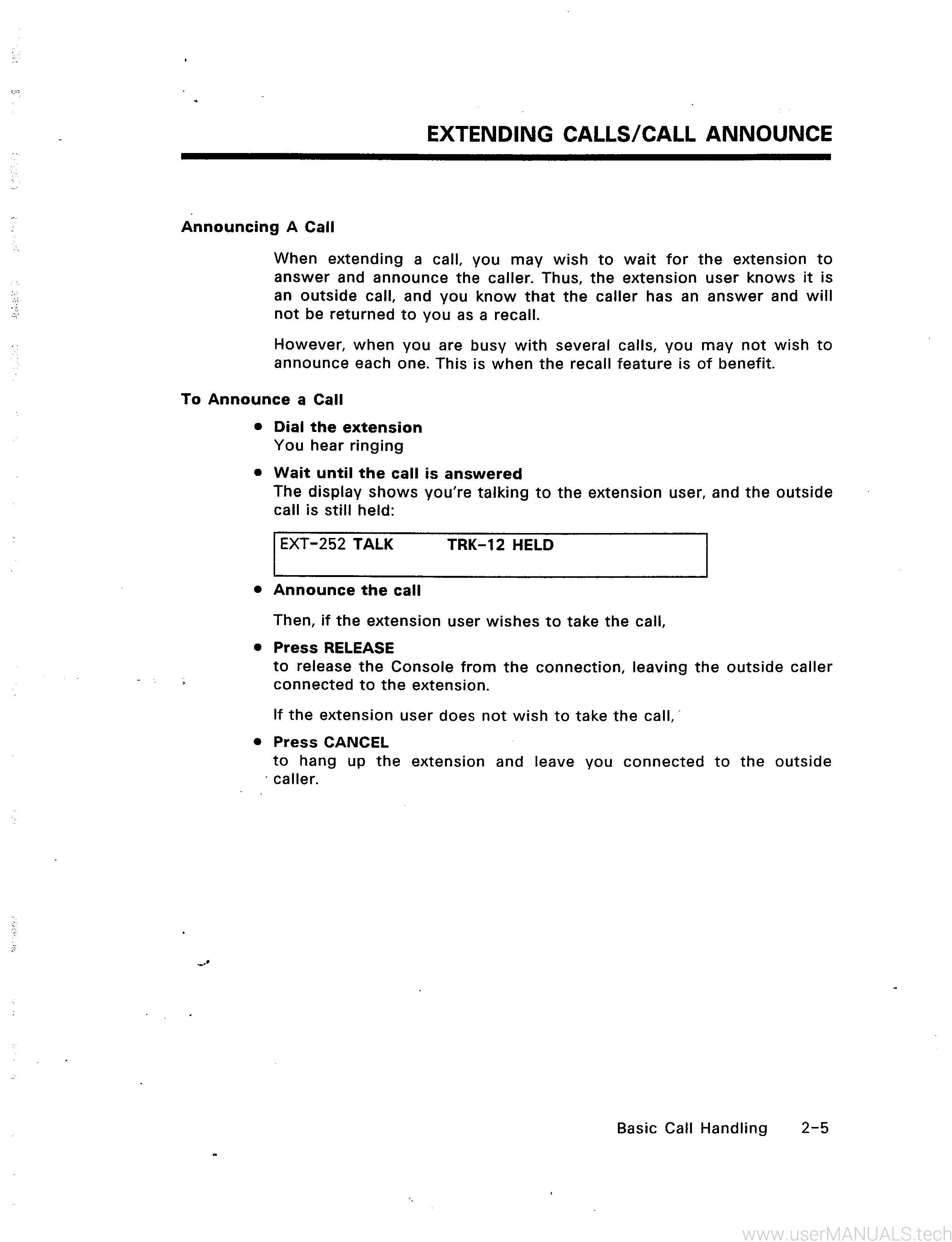 Mitel Sx-50 ATTENDANT CONSOLE USER GUIDE , Page: 3