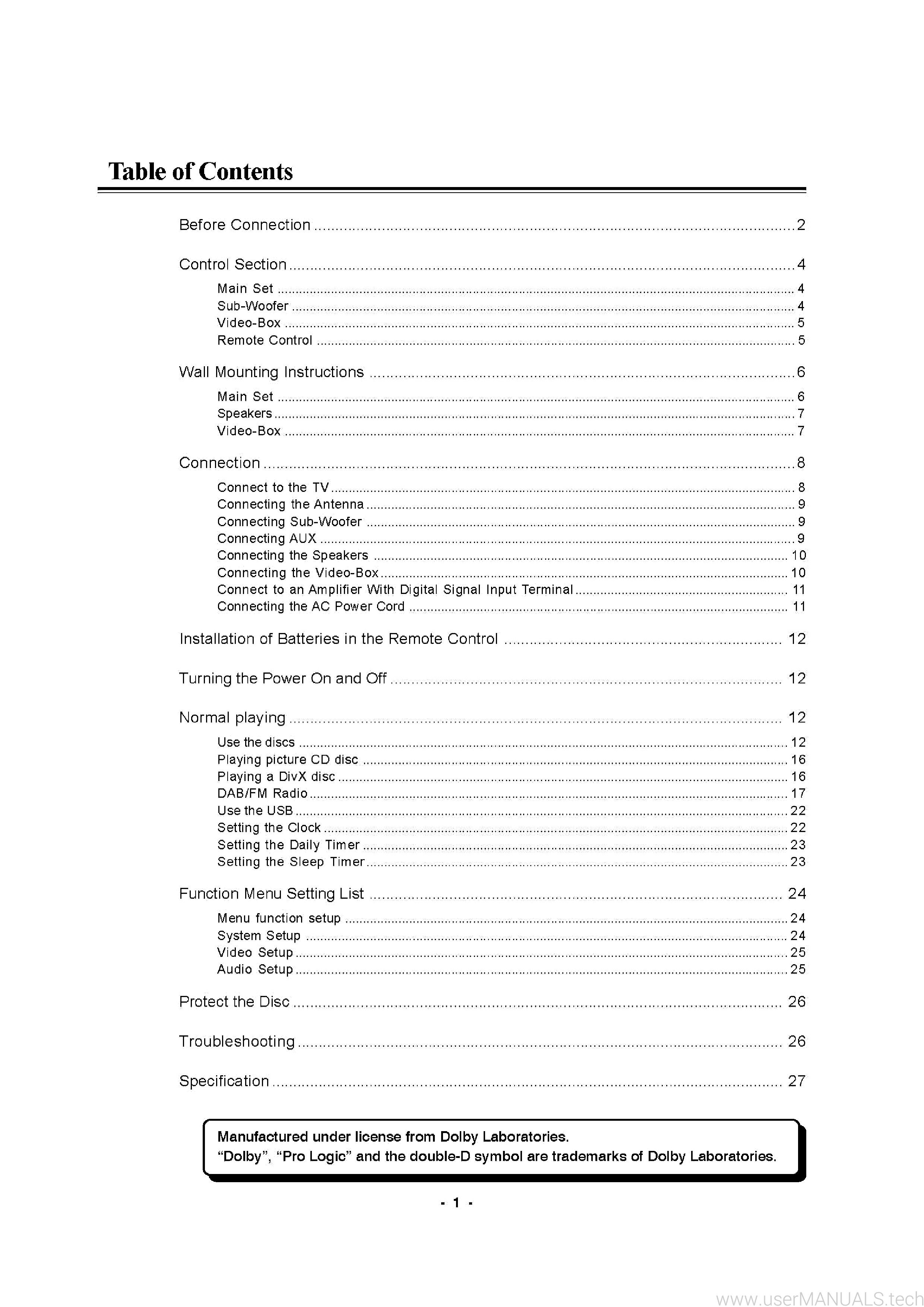 Hitachi Ax-m138 Manual