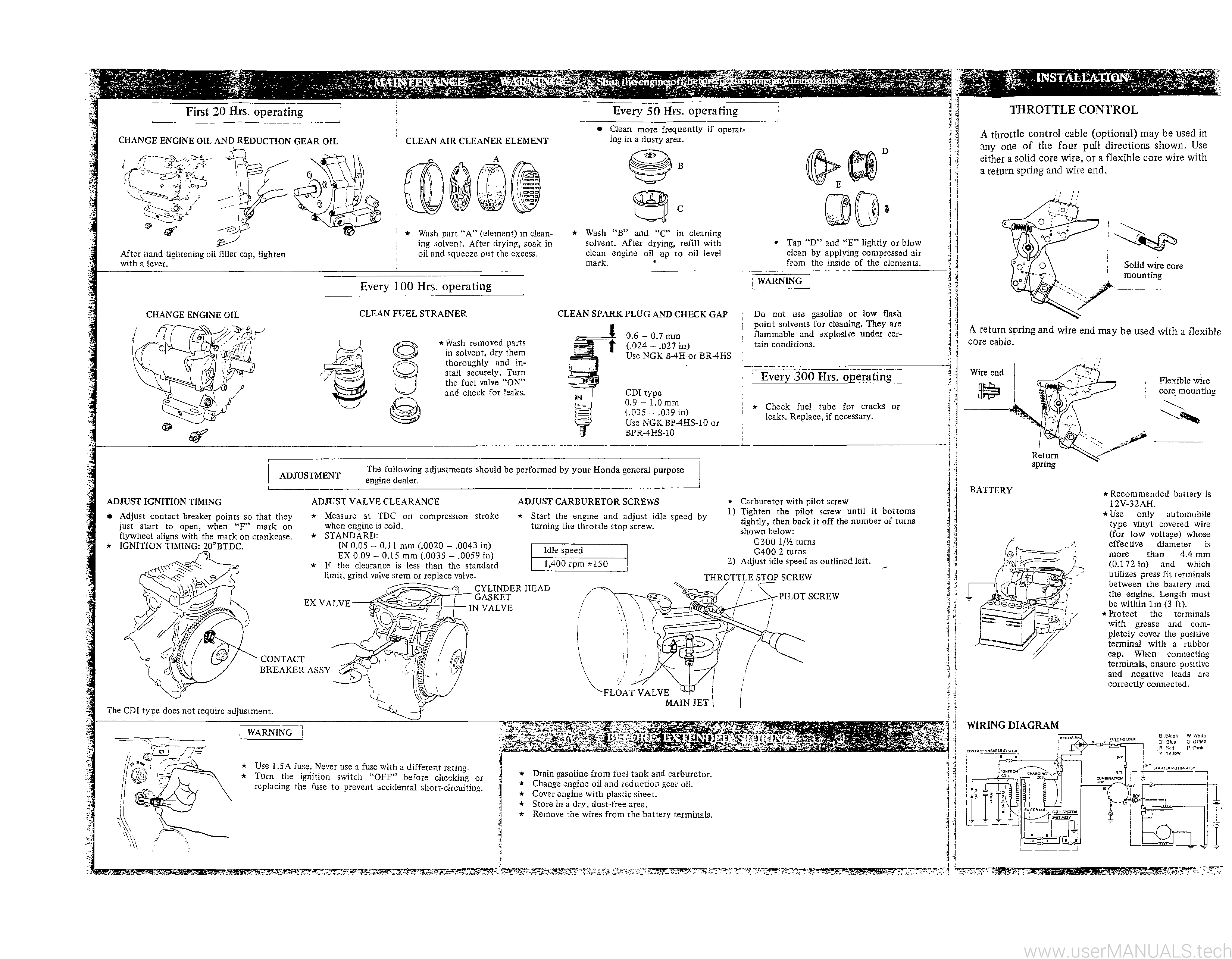 Honda G400 Wiring Diagram