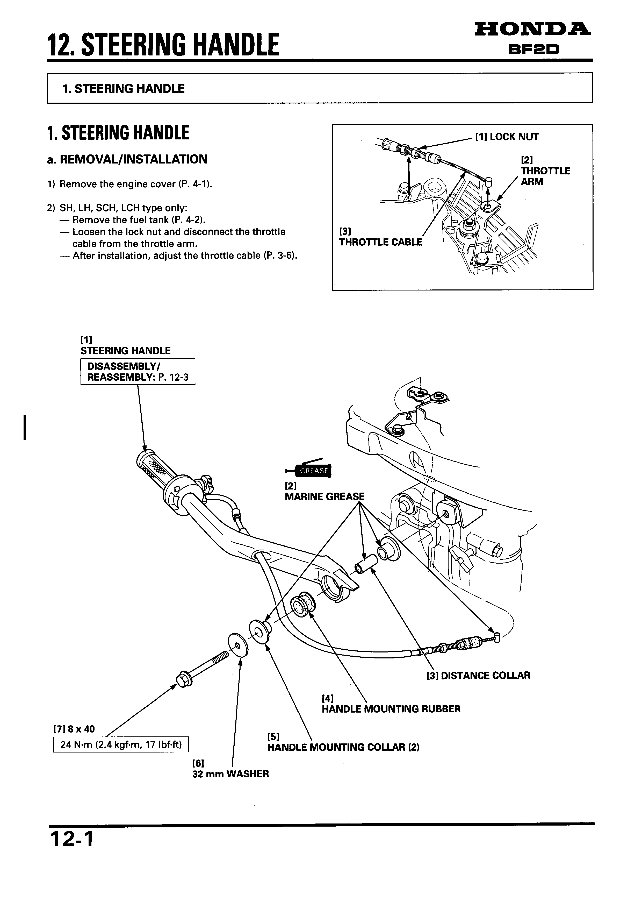 honda outboard workshop and repair bf2d User Manual, Page: 7