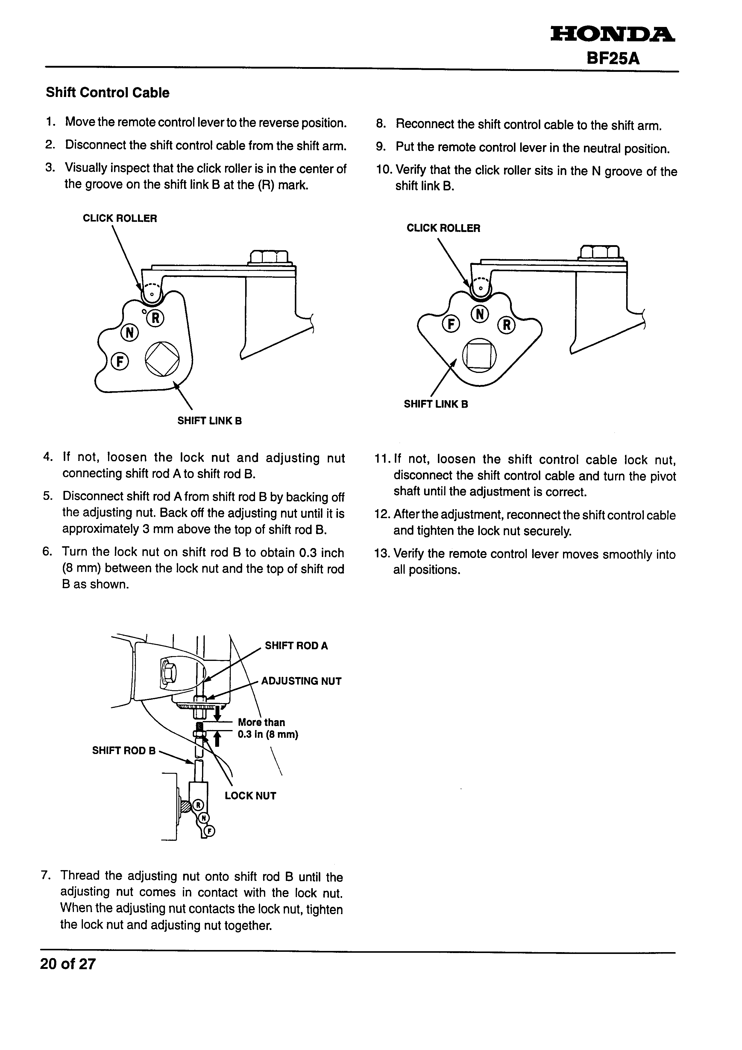 Honda Outboard Set Up Installation And Pre Delivery Bf25a Manual, Page: 2