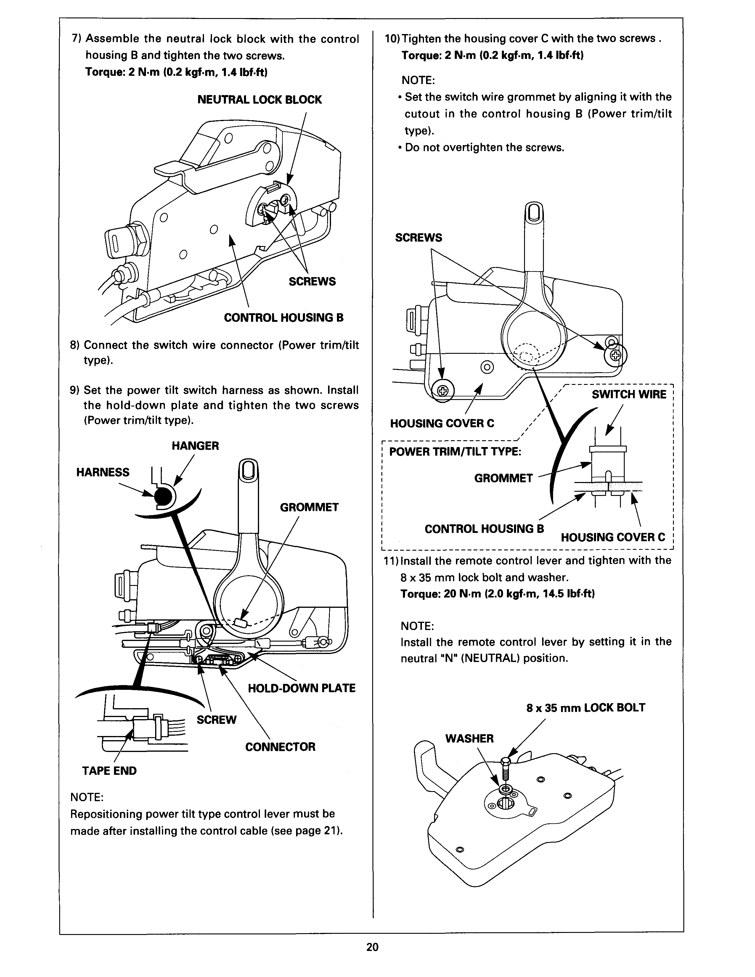 Honda Outboard Set Up Installation And Pre Delivery Bf25d Bf30d Manual