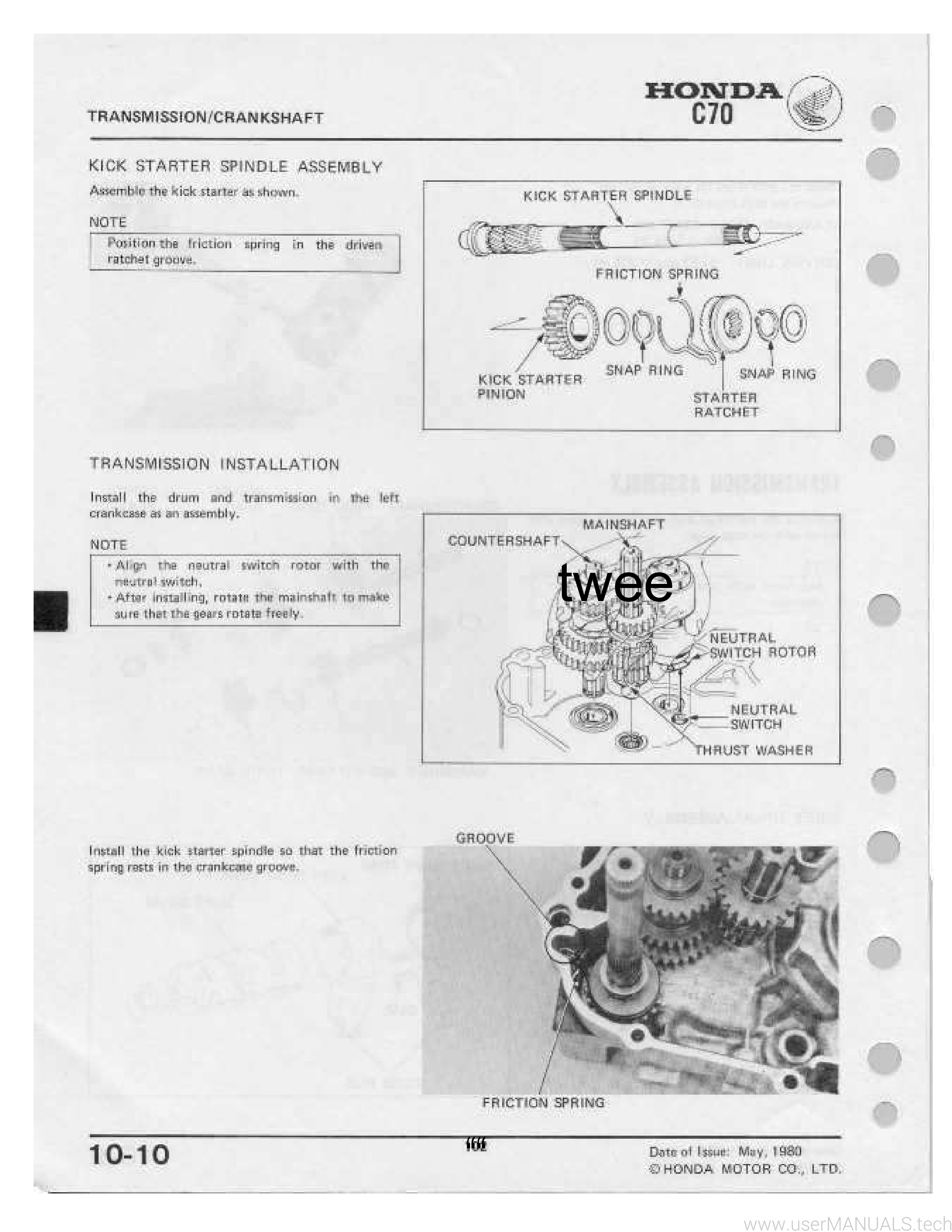 Honda C70 Manual, Page: 11