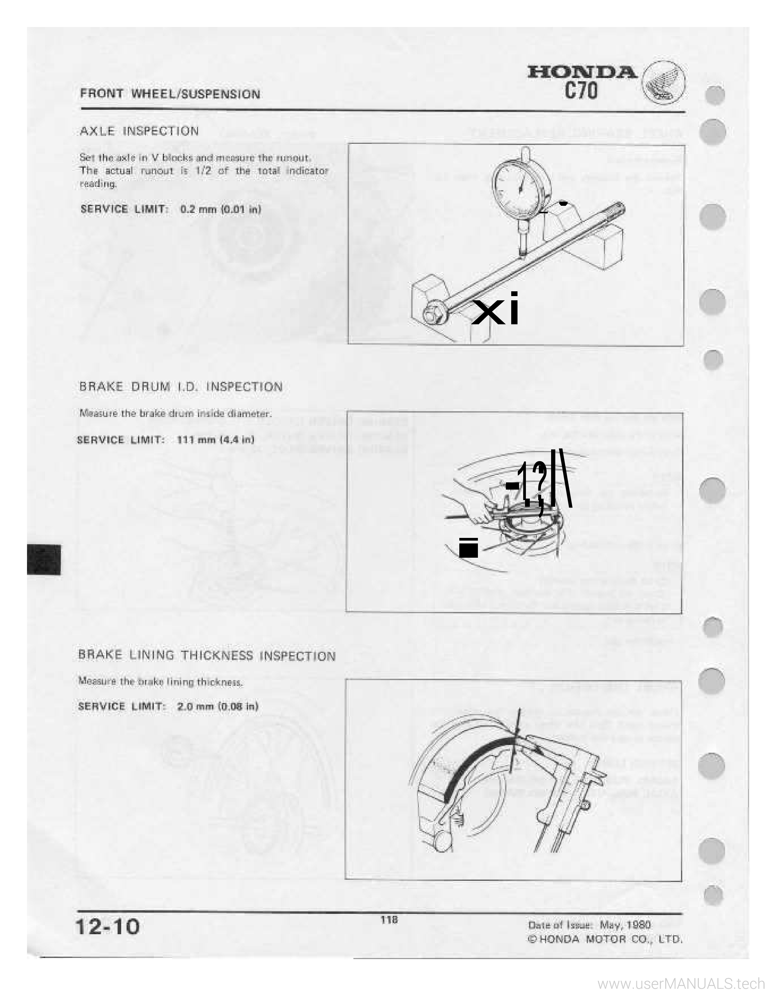 Honda C70 Manual, Page: 12