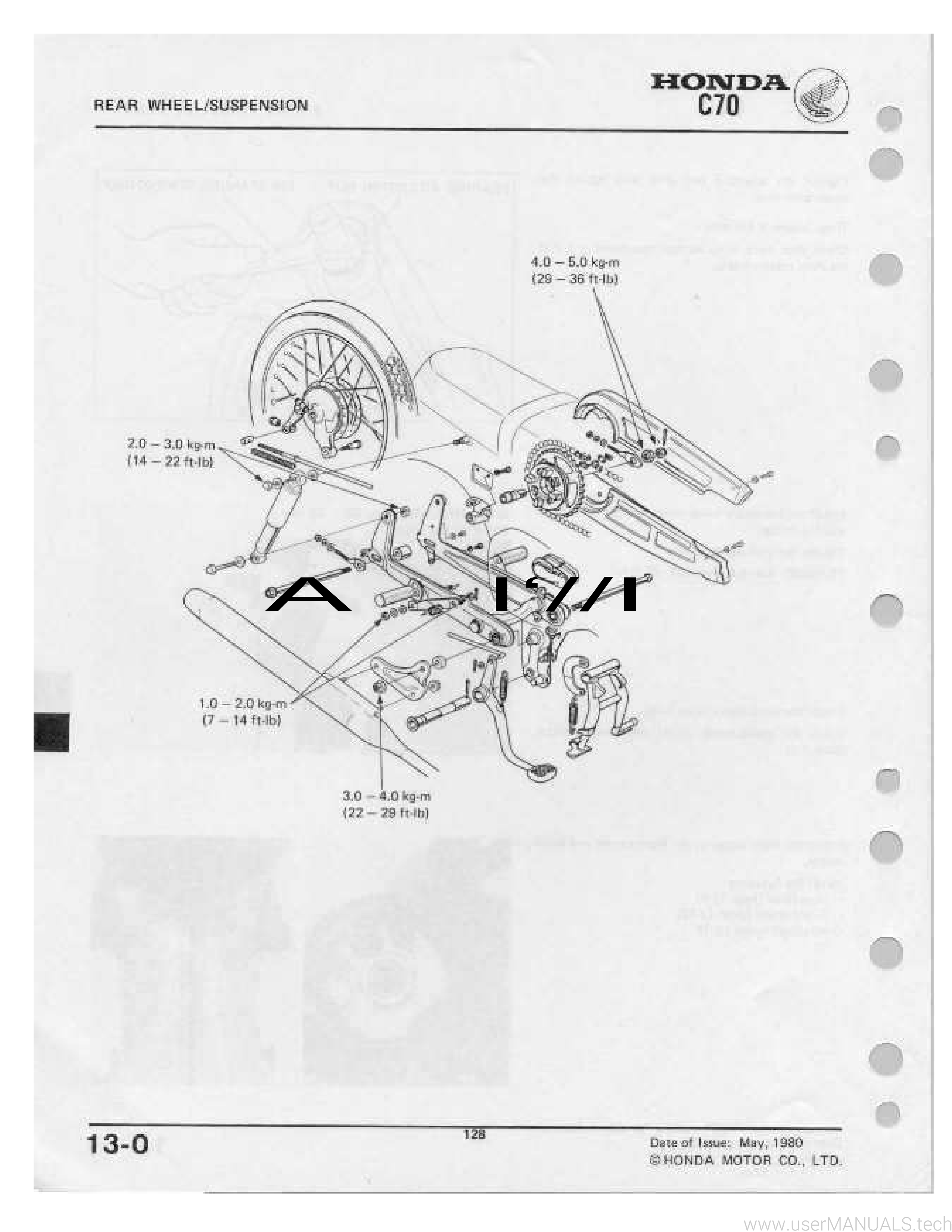 Honda C70 Manual, Page: 13